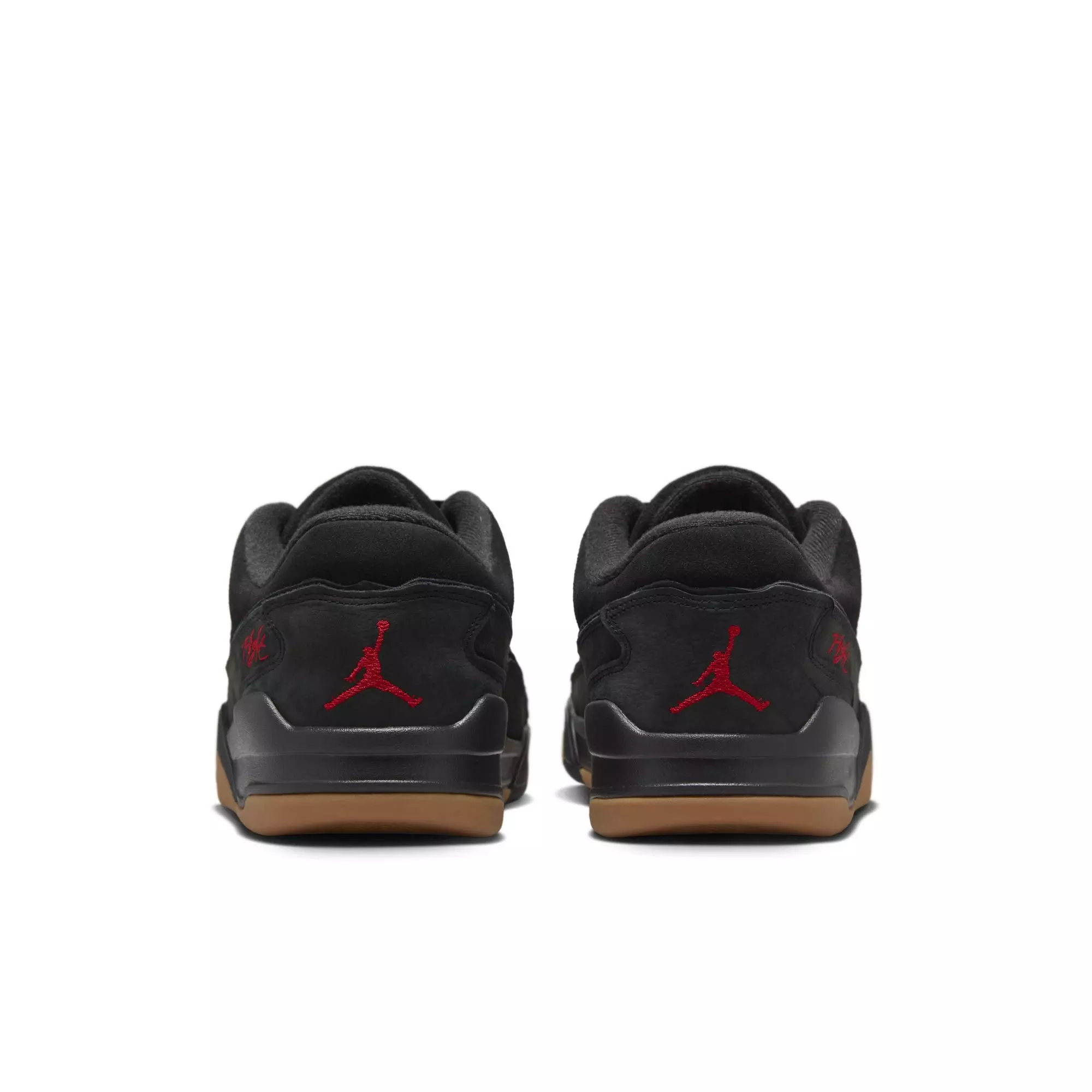 Jordan Flight Court "Black/Varsity Red/Gum Med Brown" Men's Shoe - BLACK/GUM