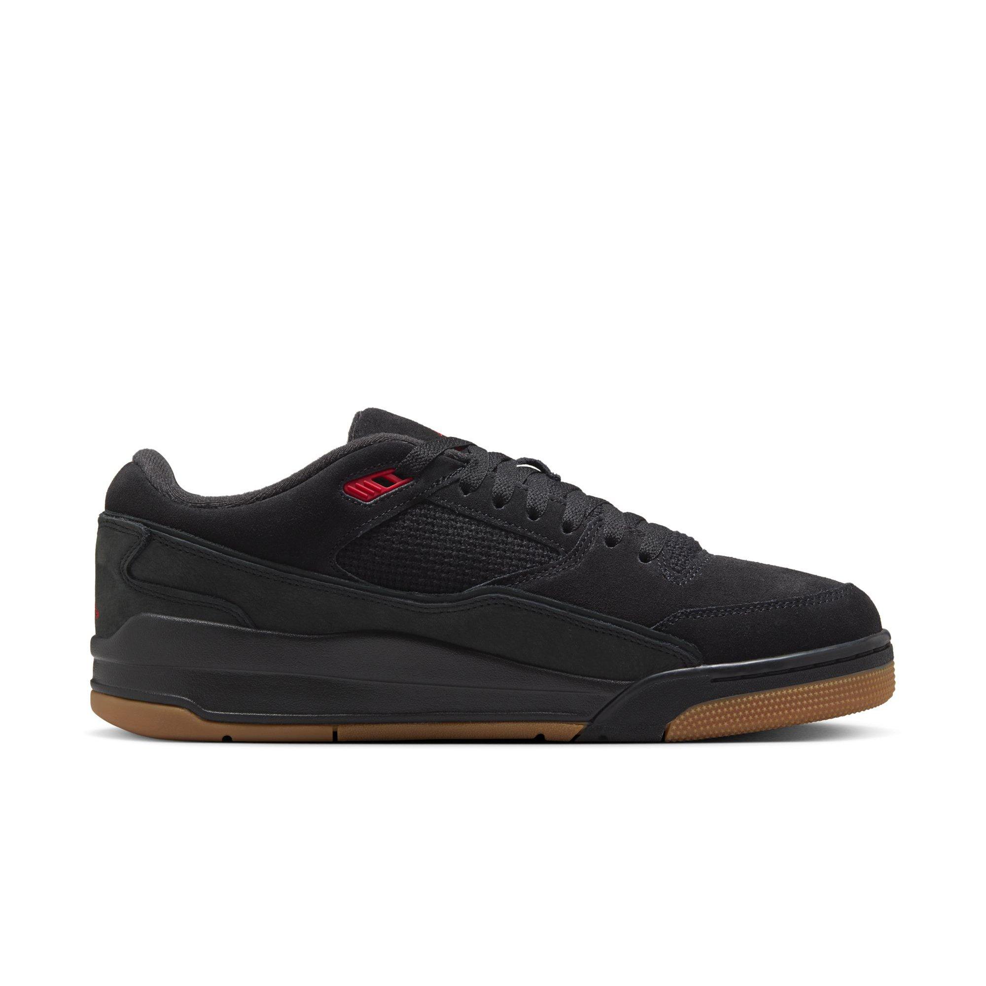 Jordan Flight Court "Black/Varsity Red/Gum Med Brown" Men's Shoe - BLACK/GUM Thumbnail View 2