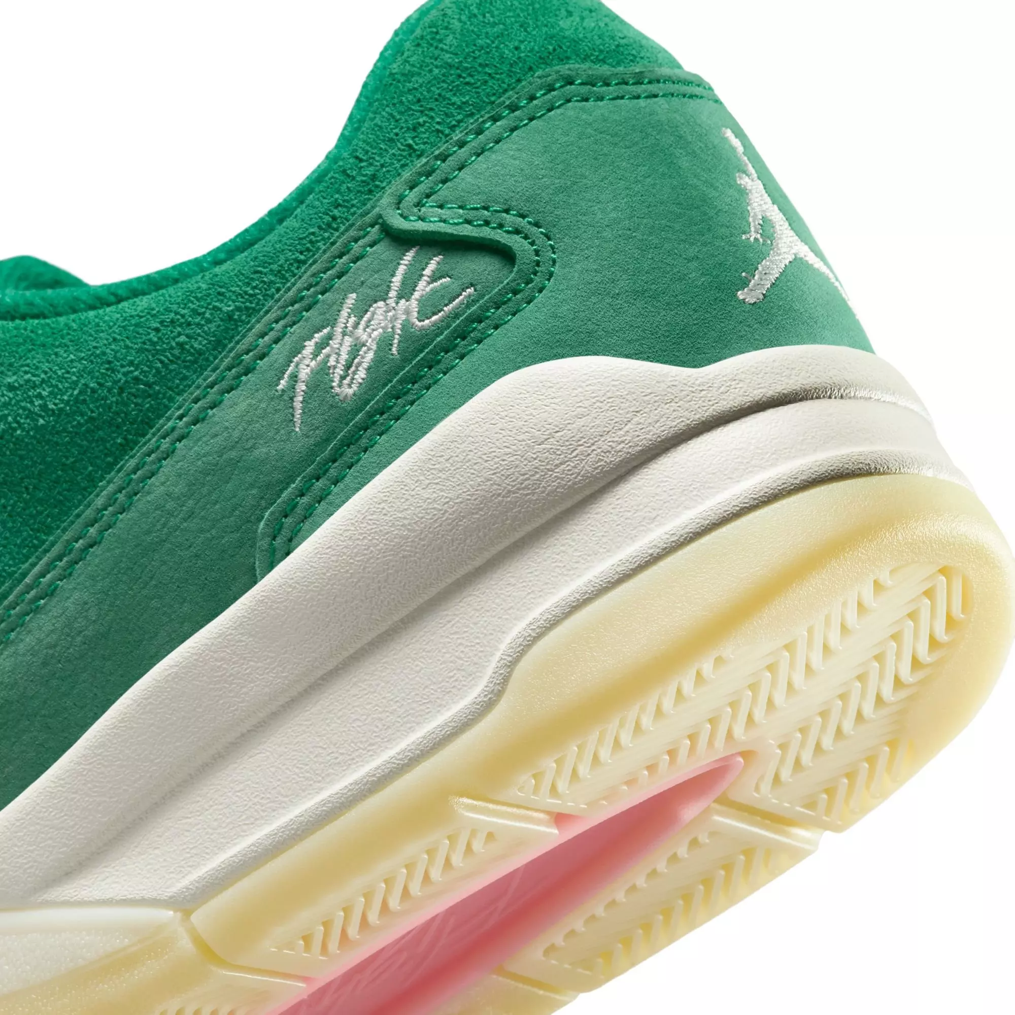Jordan Flight Court "Malachite/Sail/Infrared 23/Muslin" Men's Shoe - GREEN