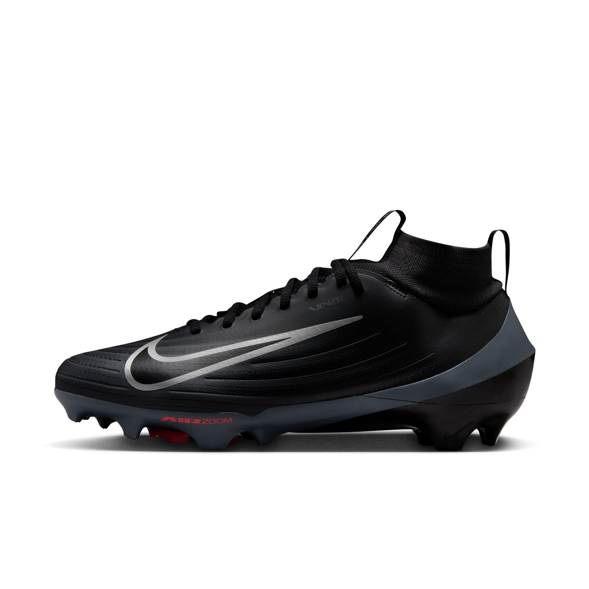 Nike Vapor Pro 1 "Black/Dark Grey/Bright Crimson" Men's Football Cleat - BLACK/GREY Thumbnail View 3
