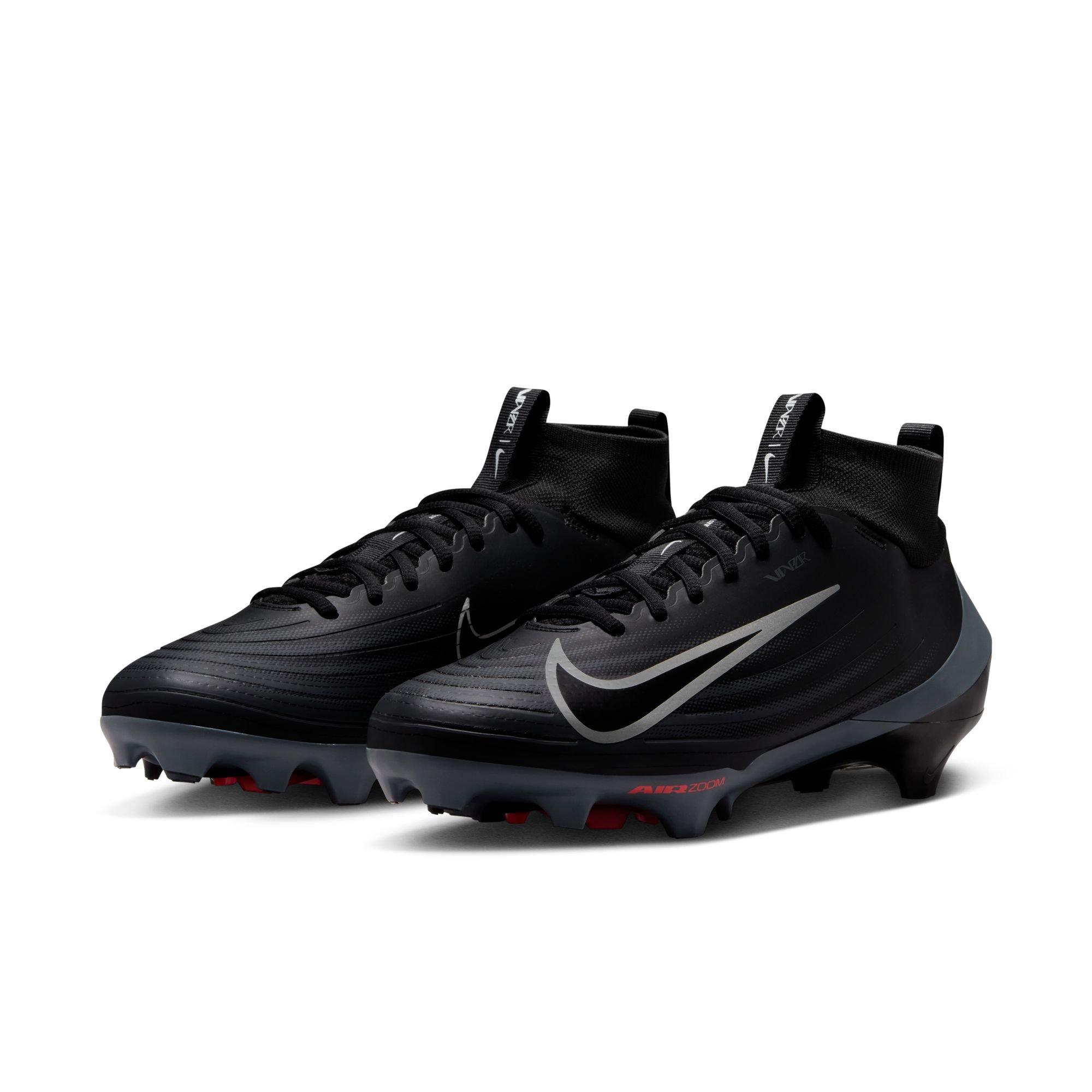 Nike Vapor Pro 1 "Black/Dark Grey/Bright Crimson" Men's Football Cleat - BLACK/GREY Thumbnail View 5