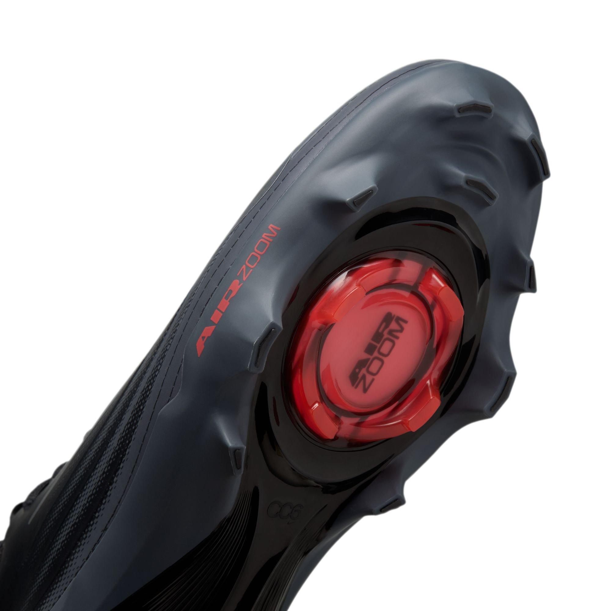 Nike Vapor Pro 1 "Black/Dark Grey/Bright Crimson" Men's Football Cleat - BLACK/GREY Thumbnail View 9