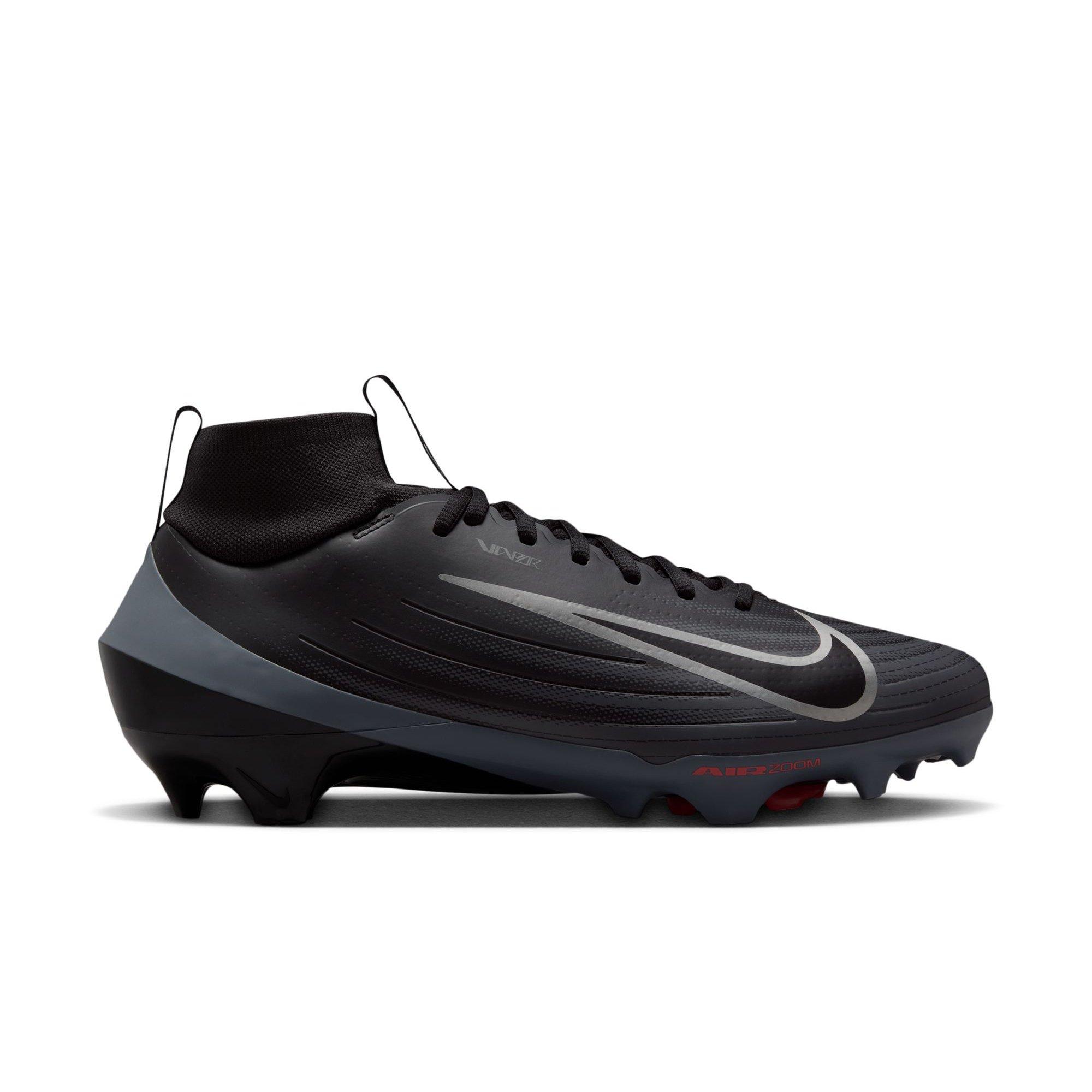 Nike Vapor Pro 1 "Black/Dark Grey/Bright Crimson" Men's Football Cleat - BLACK/GREY Thumbnail View 1