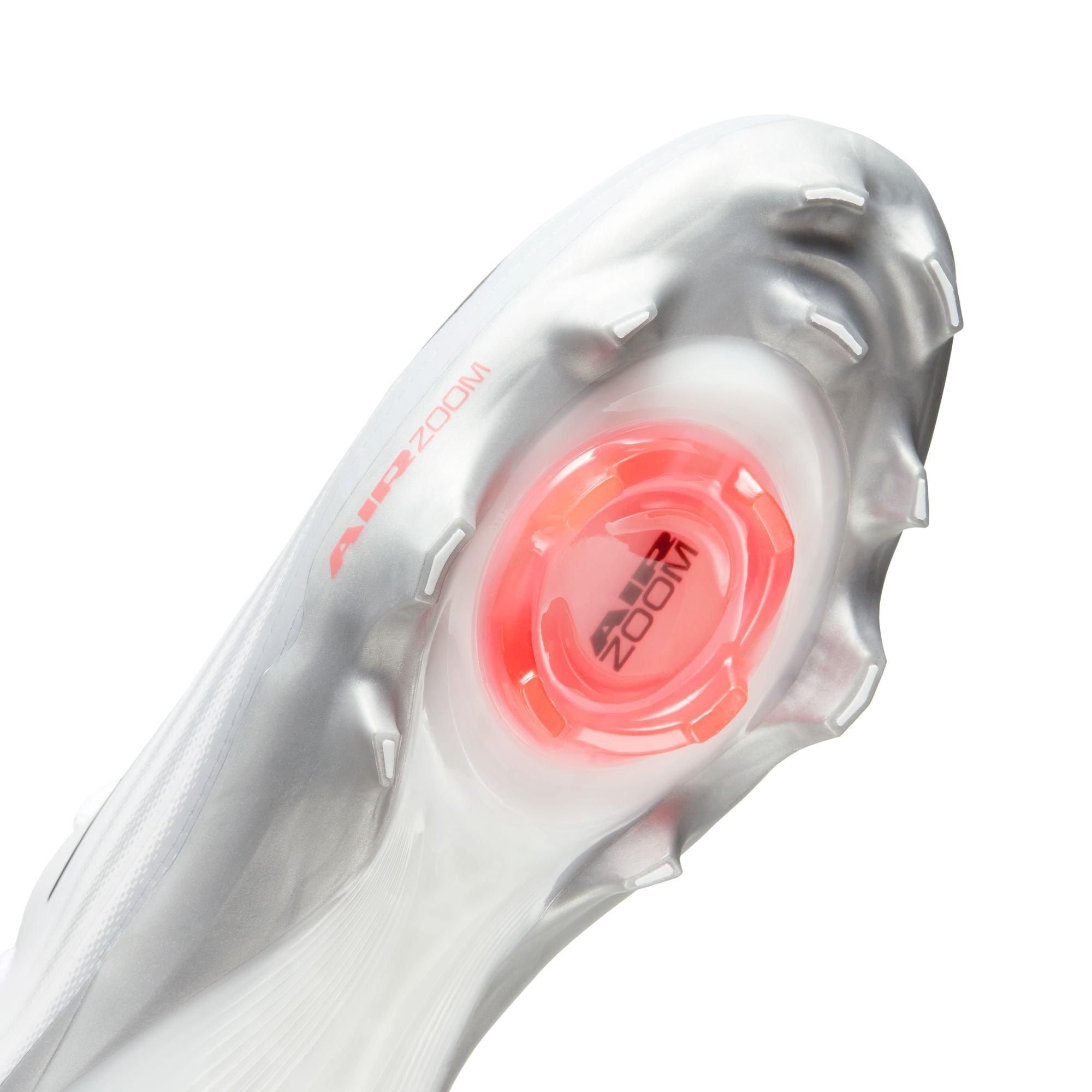 Nike Vapor Pro 1 "White/Metallic Silver/Black/Summit White" Men's Football Cleat - WHITE/SILVER Thumbnail View 9