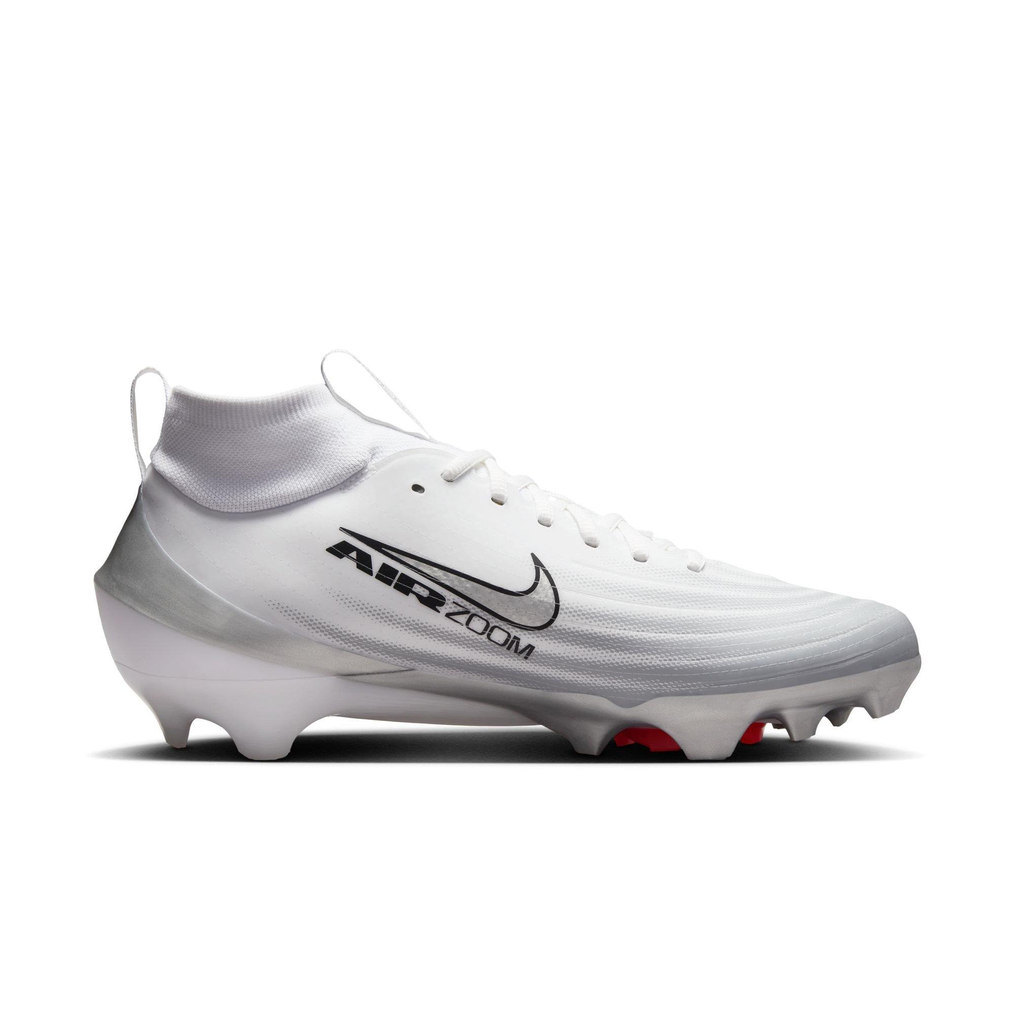 Nike Vapor Pro 1 "White/Metallic Silver/Black/Summit White" Men's Football Cleat - WHITE/SILVER Thumbnail View 2