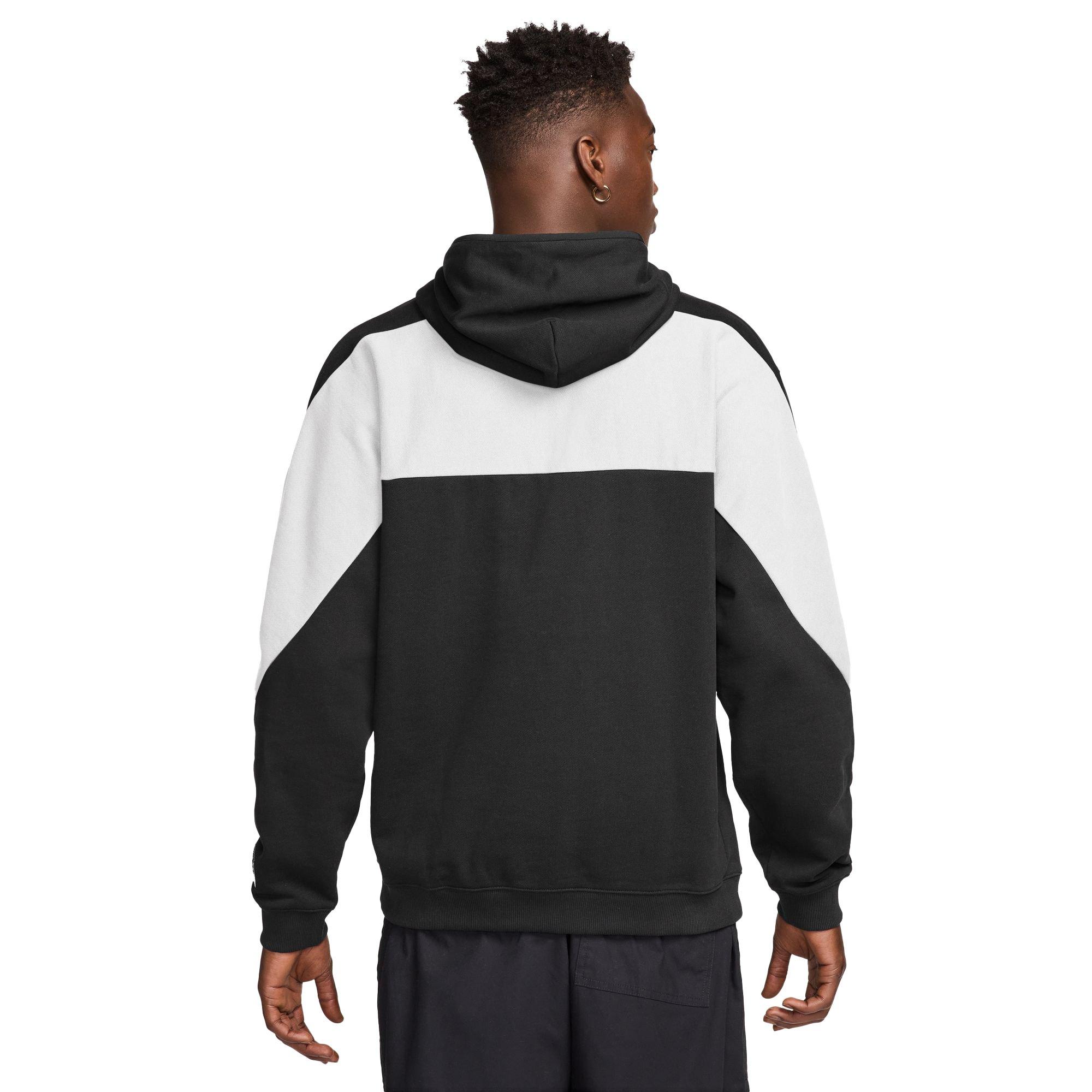 Nike Men's Air Fleece Pullover Hoodie - BLACK Thumbnail View 2