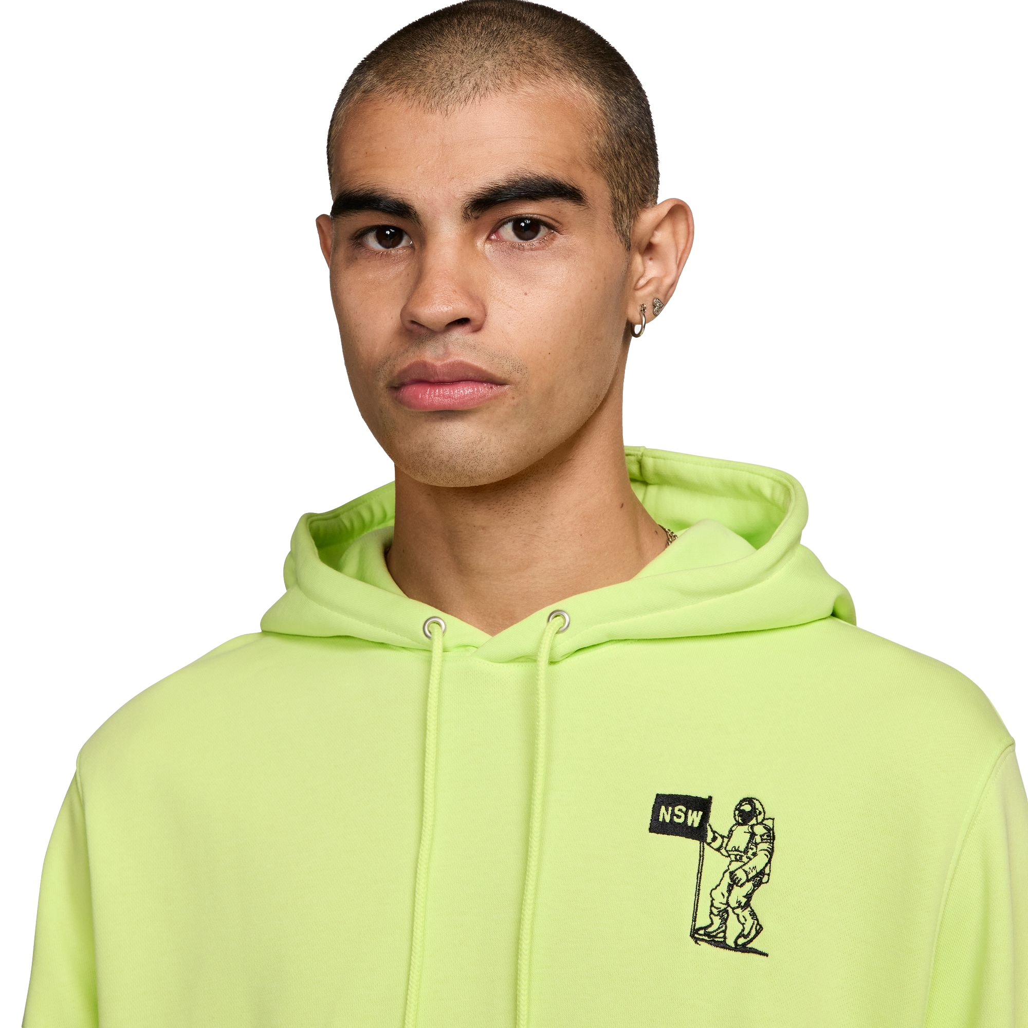 Nike Club French Terry Pullover Men's Lime Hoodie