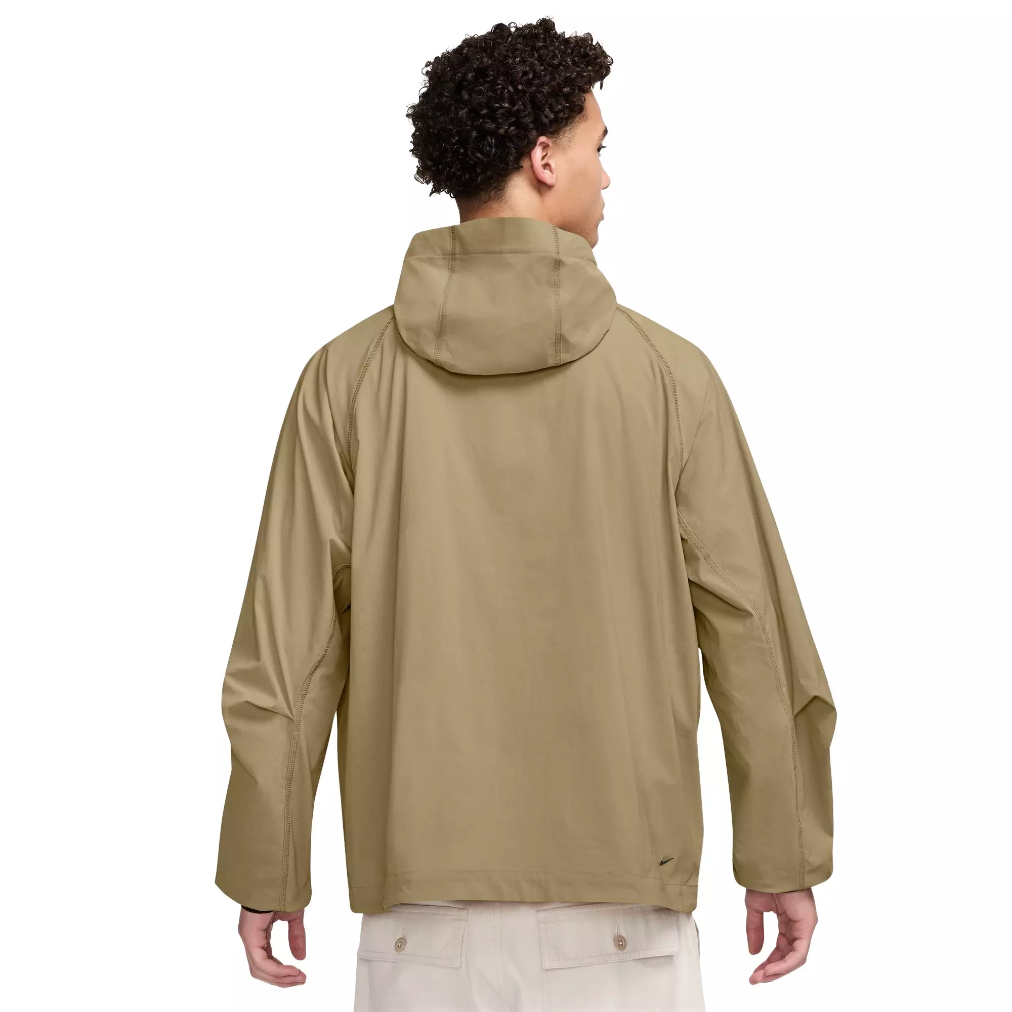 Nike Men's Sportswear Tech Full-Zip Woven Windrunner Jacket - BEIGE