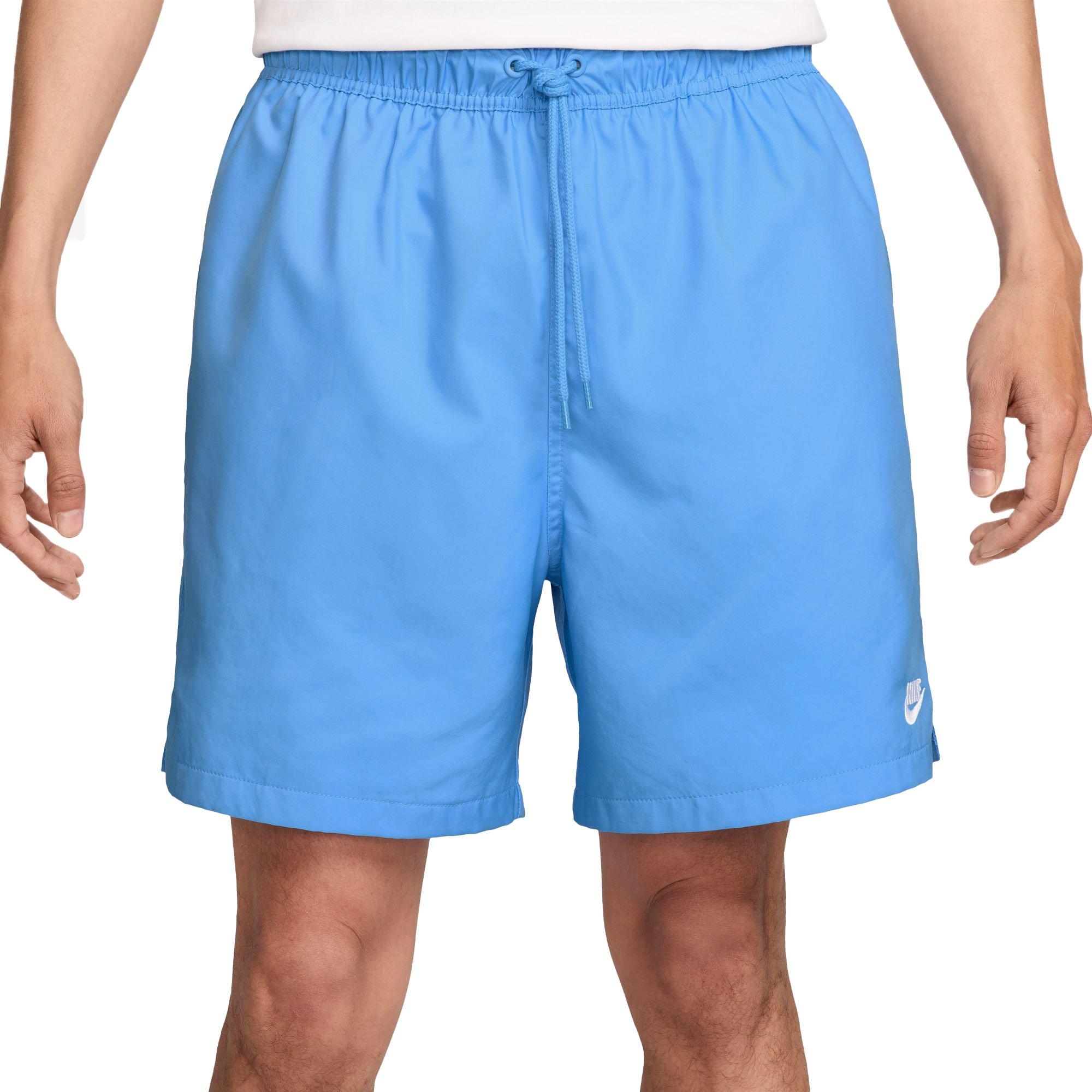 Nike Men's Club Woven Flow Shorts-Lt Blue - LT BLUE