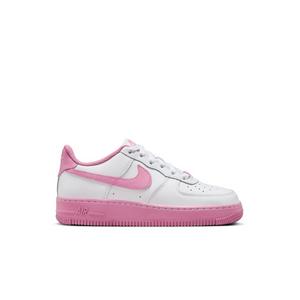 Nike Air Force 1 "White/Magic Flamingo" Preschool Girls' Shoe