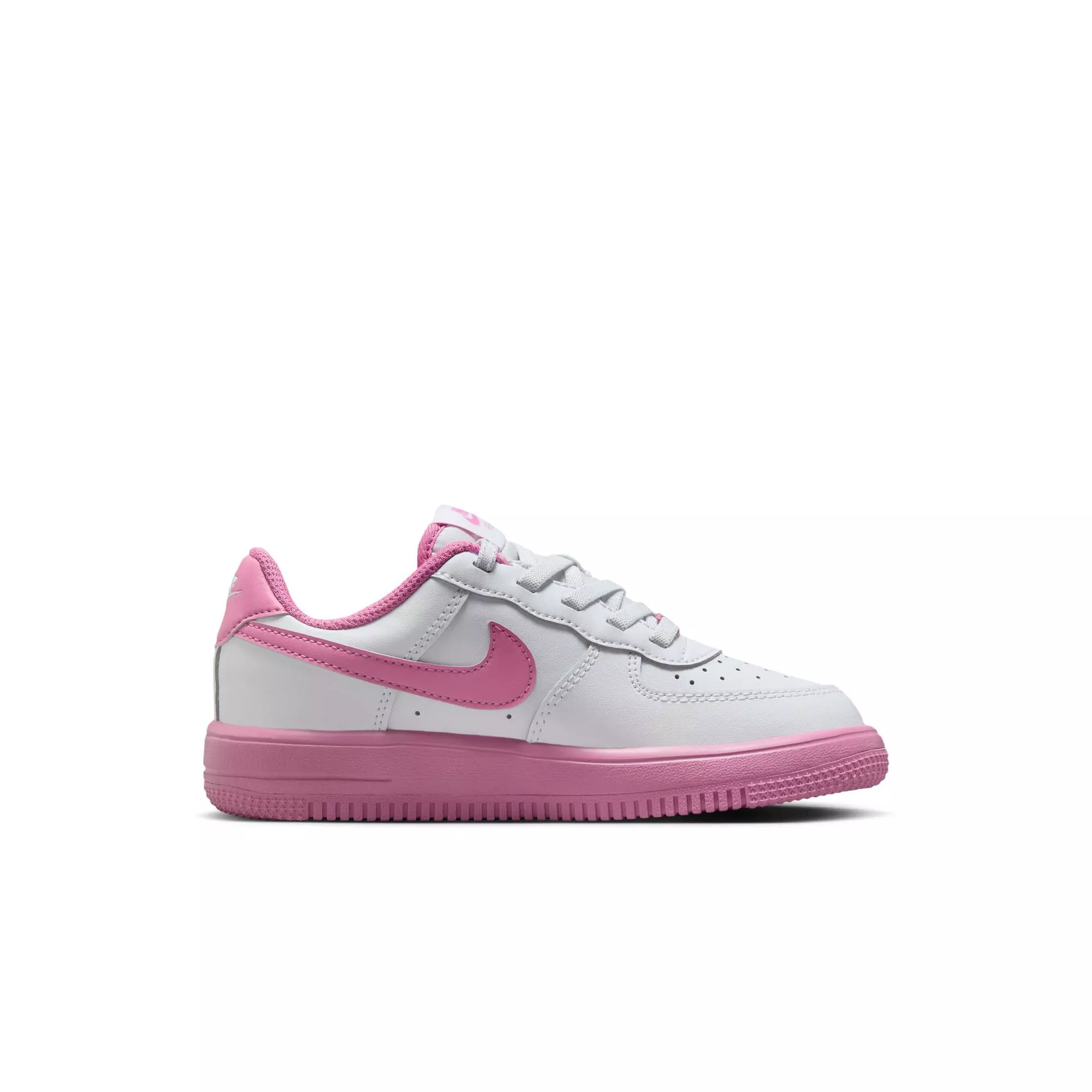 Nike Air Force 1 Low EasyOn "White/Magic Flamingo" Preschool Girls' Shoe - PINK/WHITE