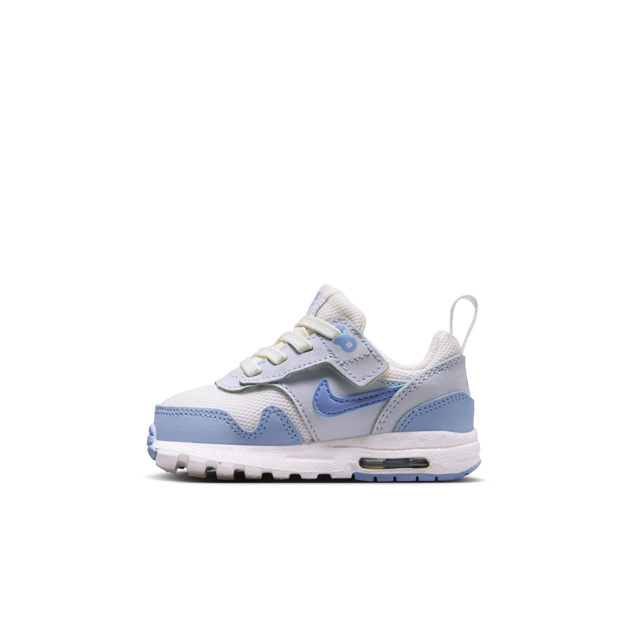 Nike Air Max 1 EasyOn Toddler Girls' "Sail/Psychic Blue/Blue Tint" Shoe