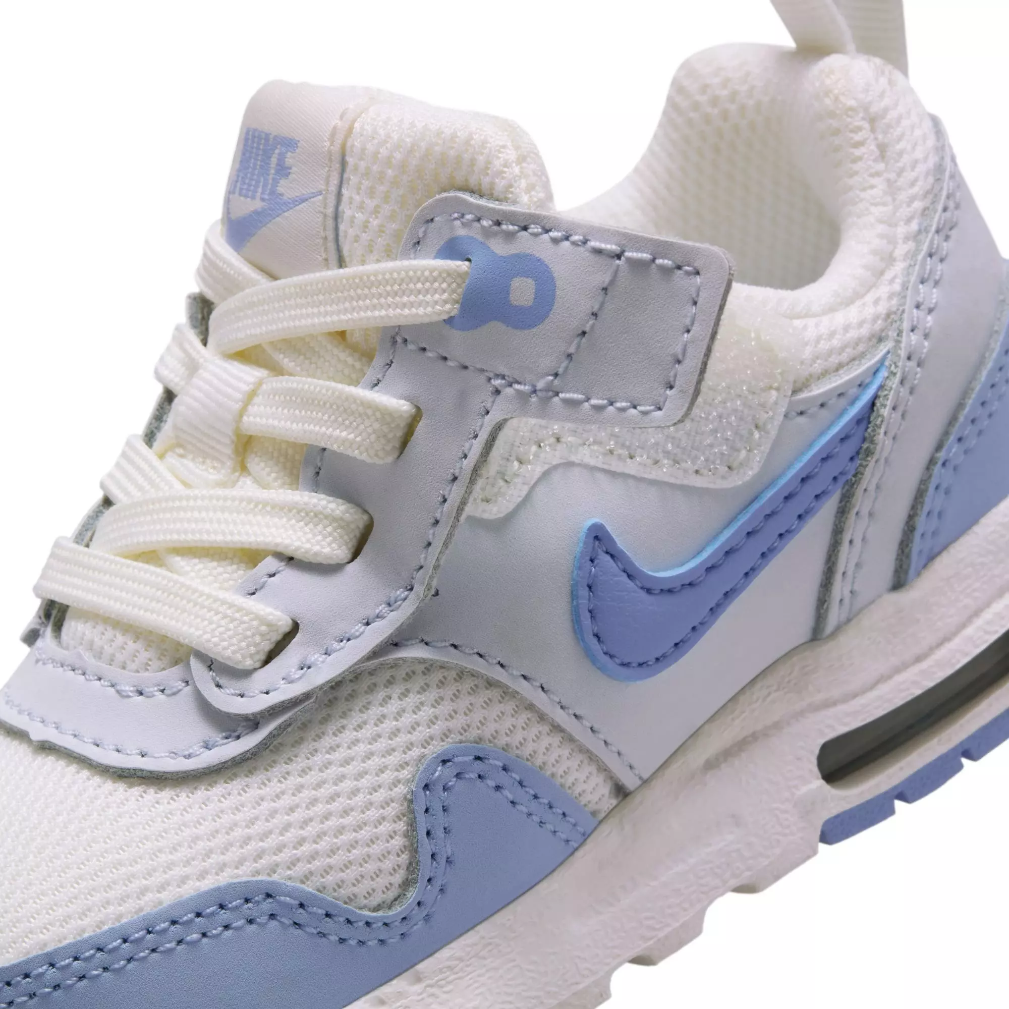 Nike Air Max 1 EasyOn "Sail/Psychic Blue/Blue Tint" Toddler Girls' Shoe - BLUE/WHITE