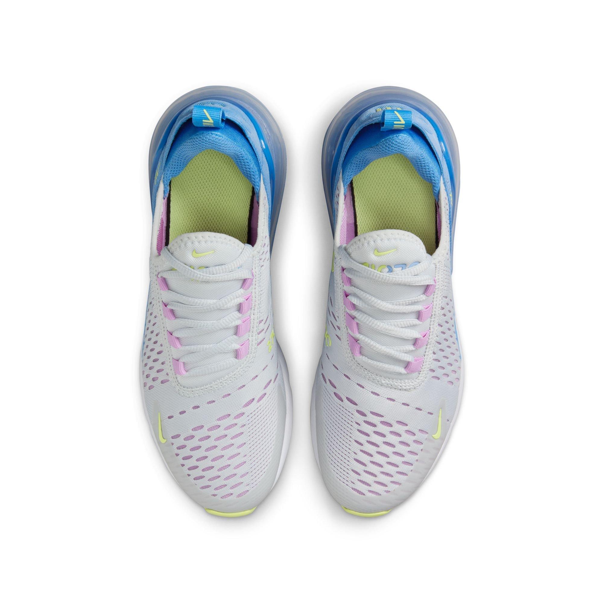 Nike Air Max 270 Grade School Girls' "Pure Platinum/Lt Lemon Twist" Shoe