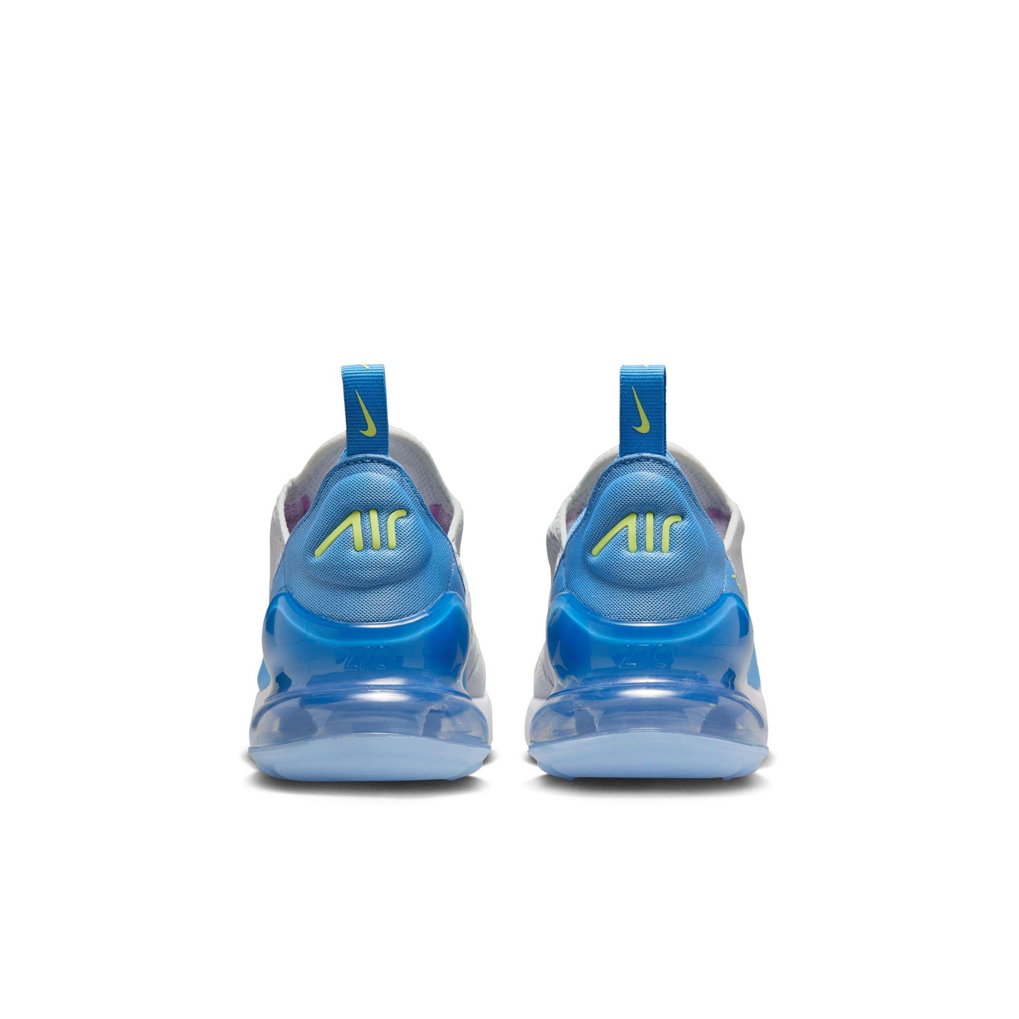 Nike Air Max 270 Grade School Girls' "Pure Platinum/Lt Lemon Twist" Shoe