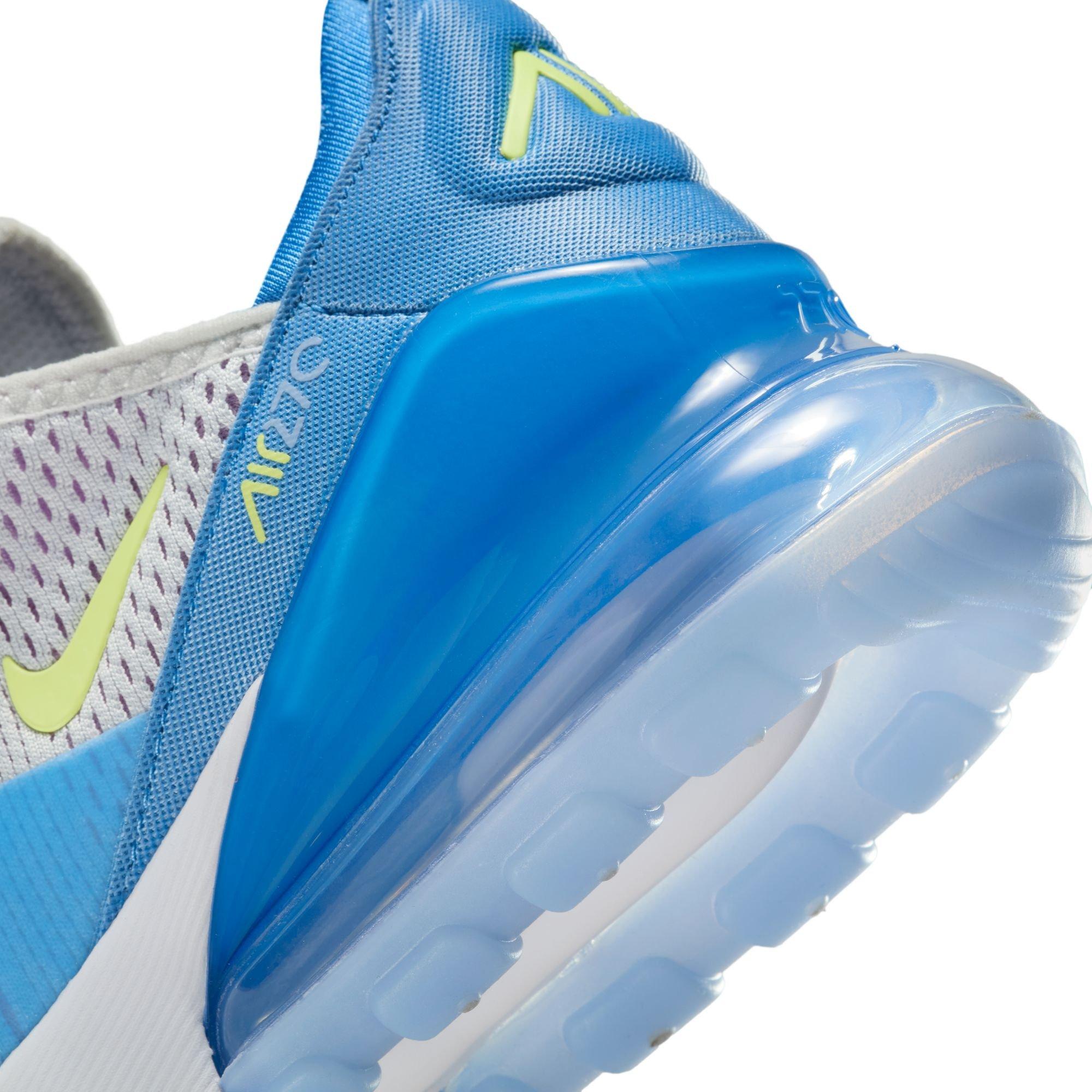 Nike Air Max 270 Grade School Girls' "Pure Platinum/Lt Lemon Twist" Shoe