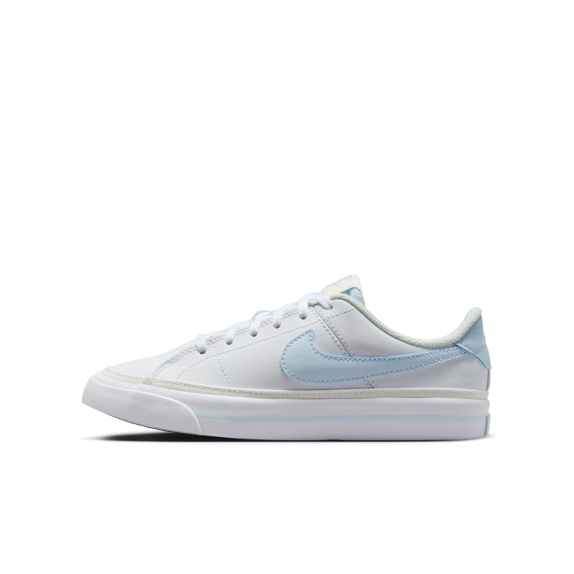Nike Court Legacy Grade School Girls' "White/Blue Tint/Sail" Shoe