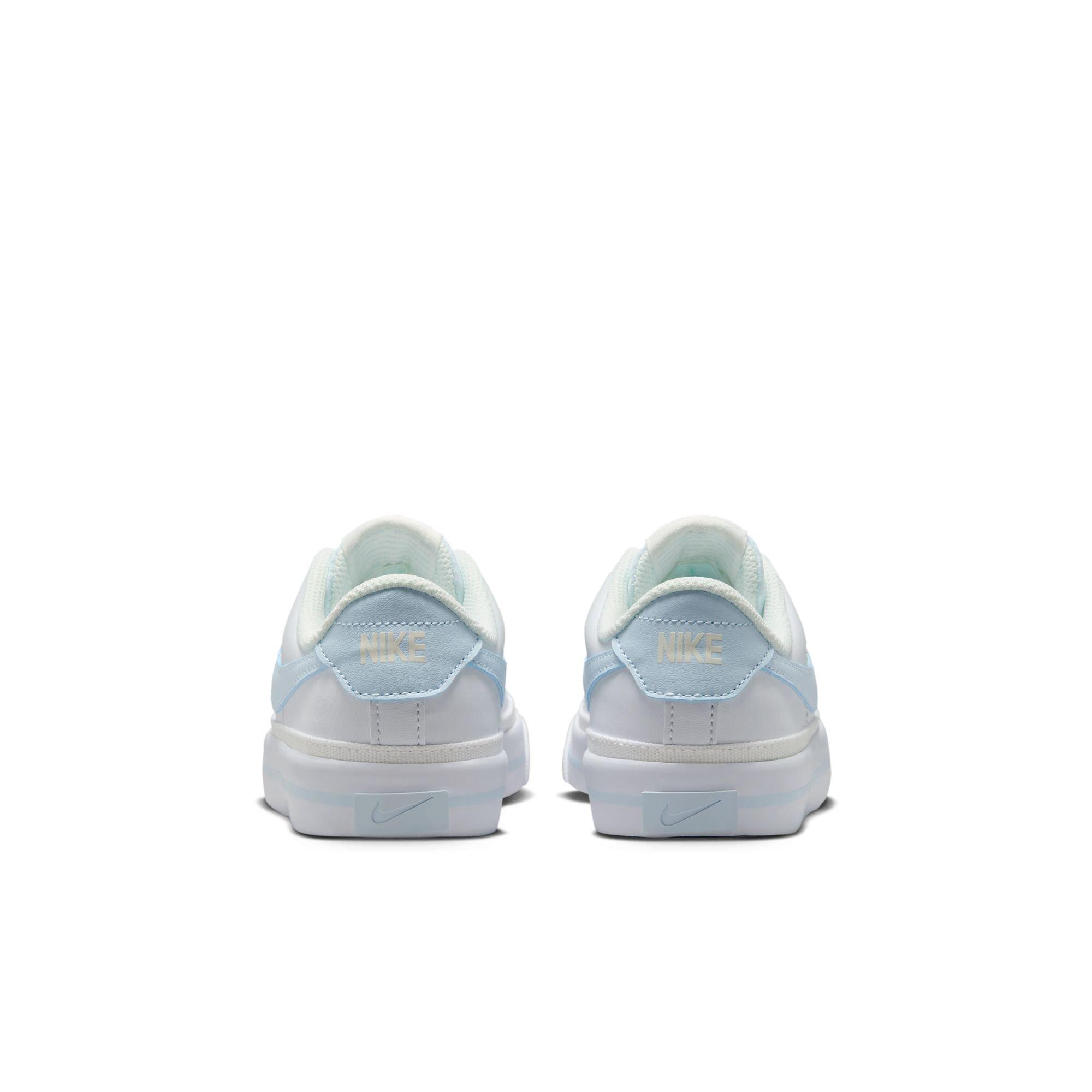 Nike Court Legacy Grade School Girls' "White/Blue Tint/Sail" Shoe