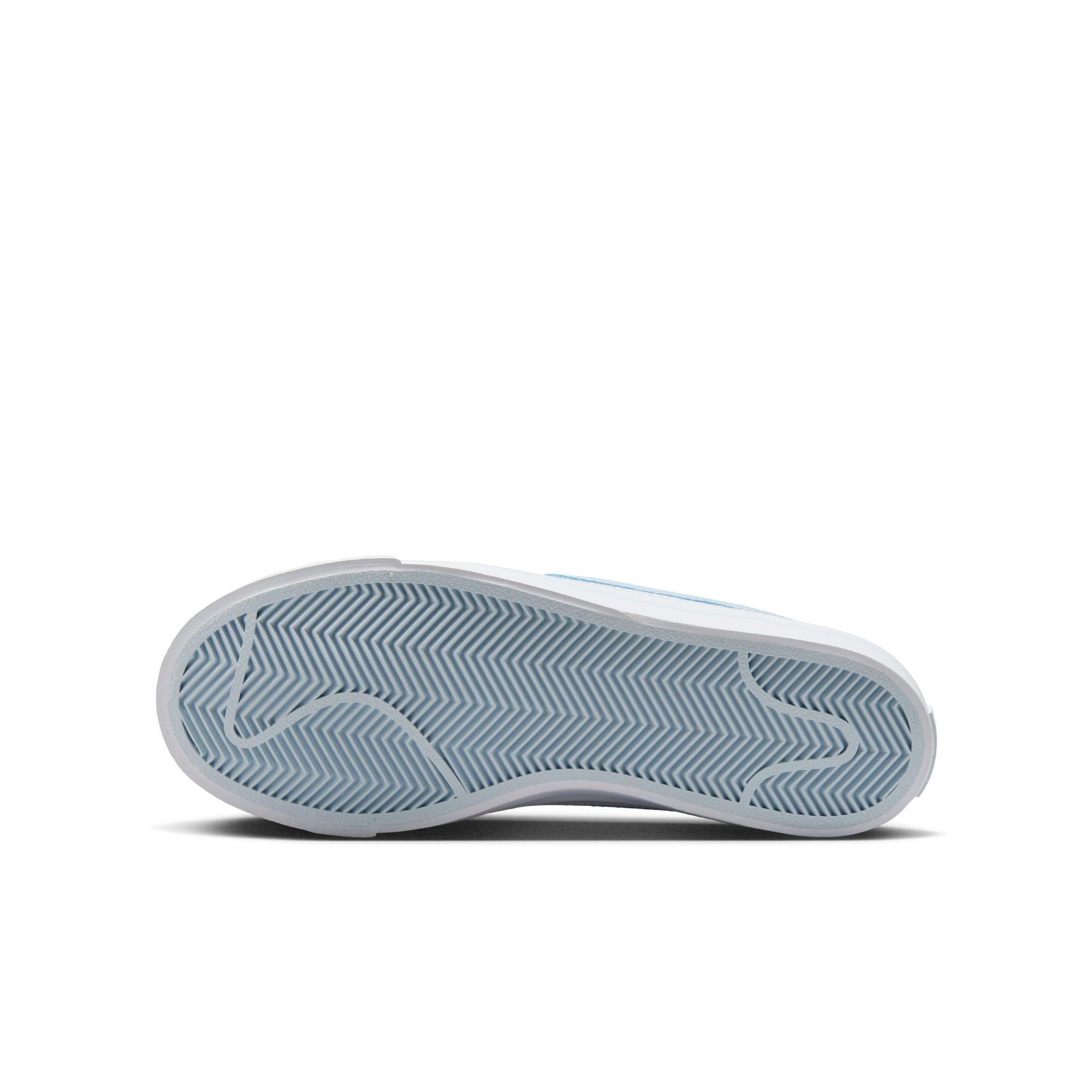 Nike Court Legacy Grade School Girls' "White/Blue Tint/Sail" Shoe