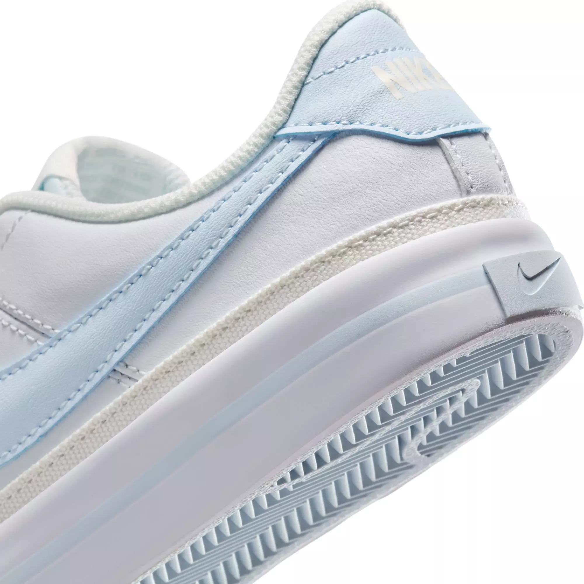 Nike Court Legacy "White/Blue Tint/Sail" Grade School Girls' Shoe - WHITE/BLUE