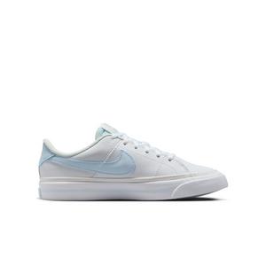 Nike Court Legacy "White/Blue Tint/Sail" Grade School Girls' Shoe
