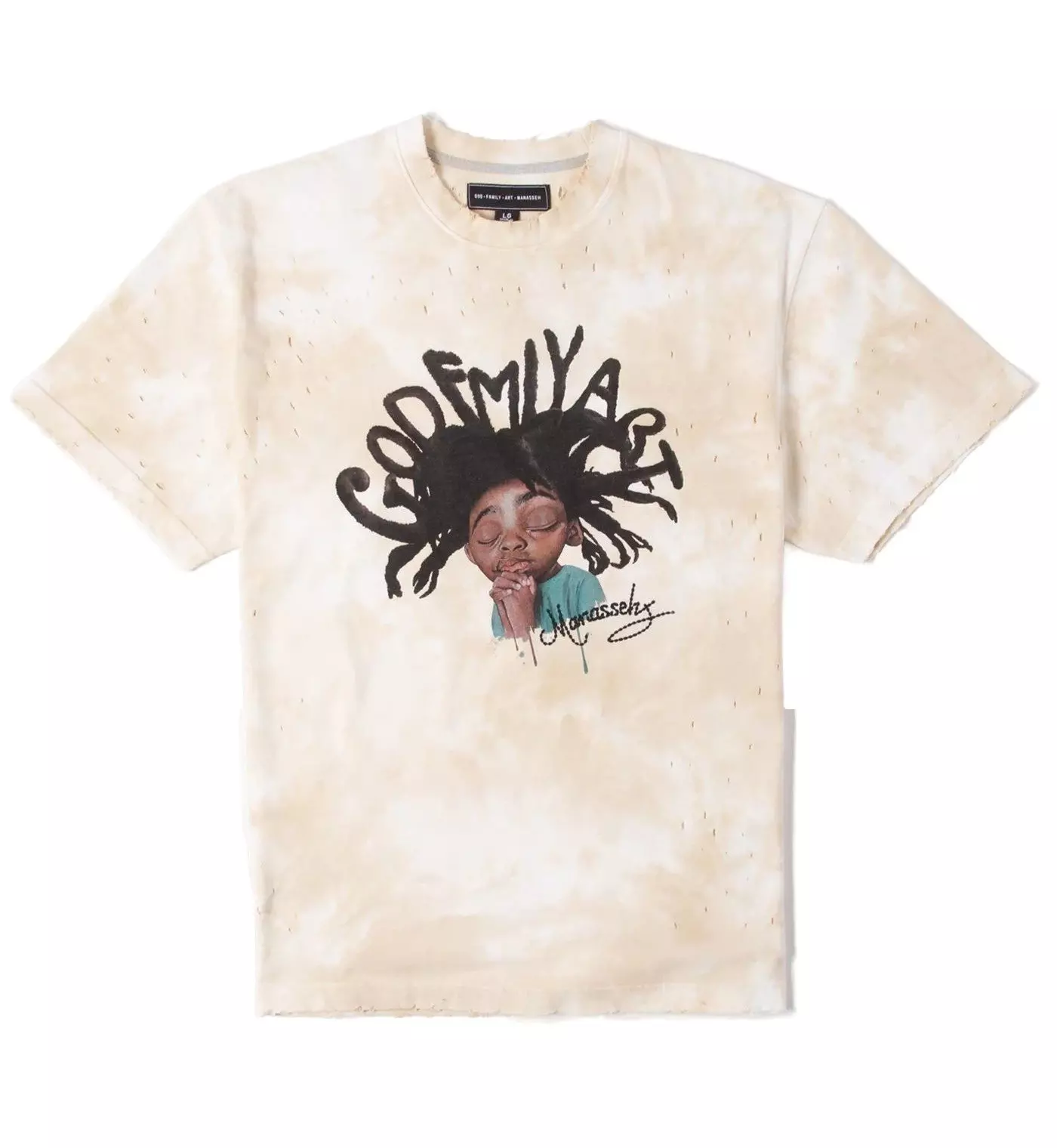 GFA Clothing Men's Rasta Baby Tee - Wood Ash - CREAM