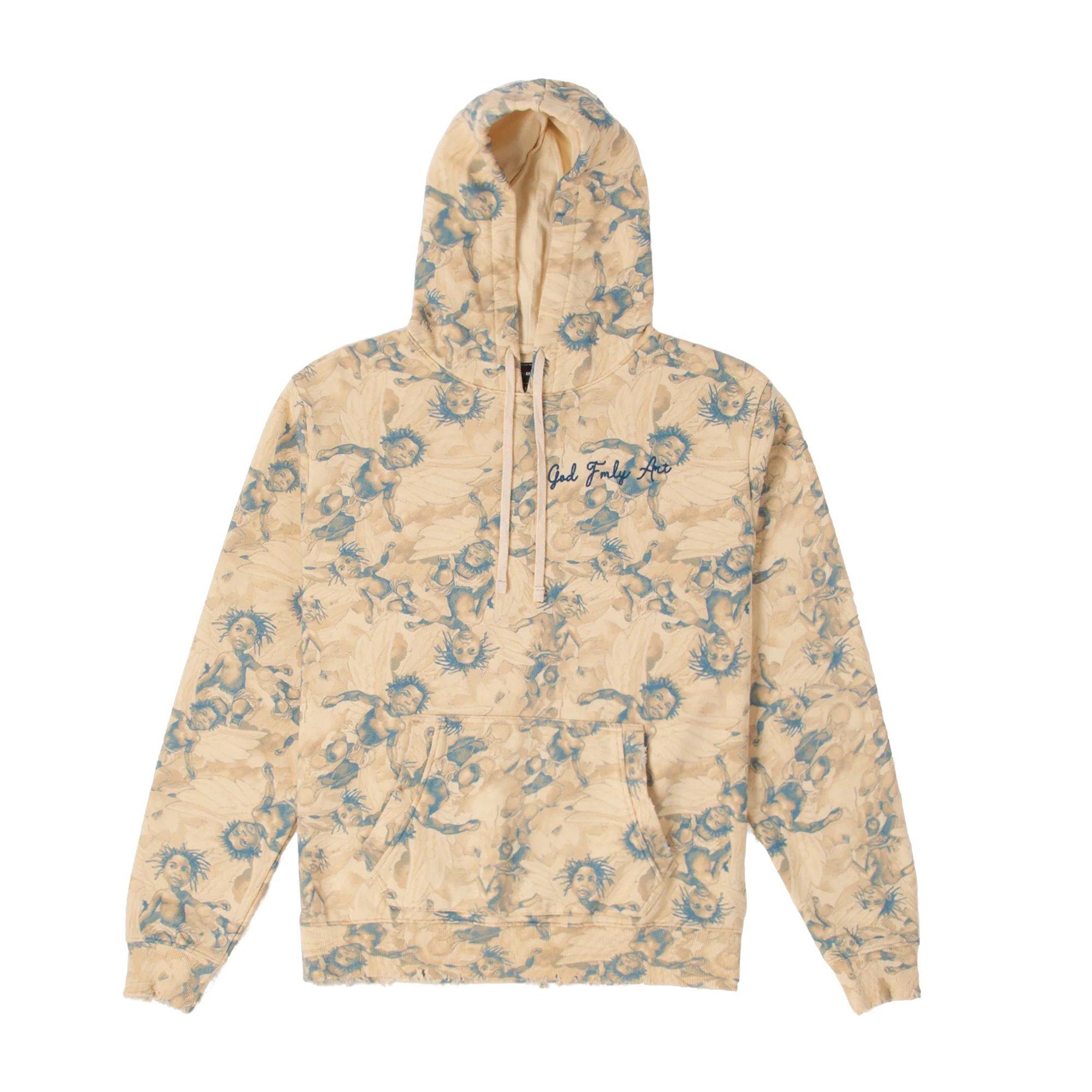 GFA Clothing Men's Cherub Style Pullover Hoodie - CREAM