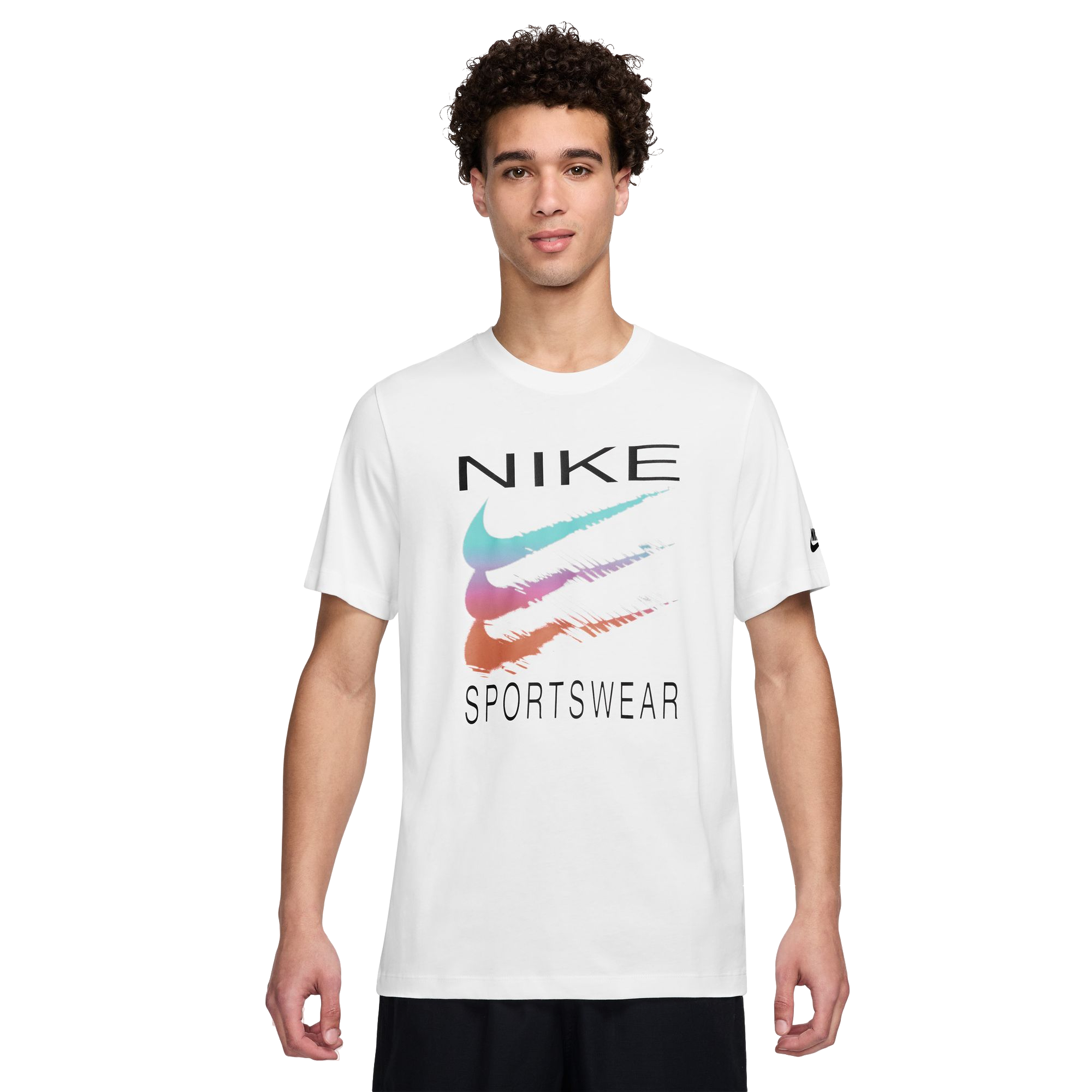 Nike Men's Sportswear Tee-White - WHITE Thumbnail View 1