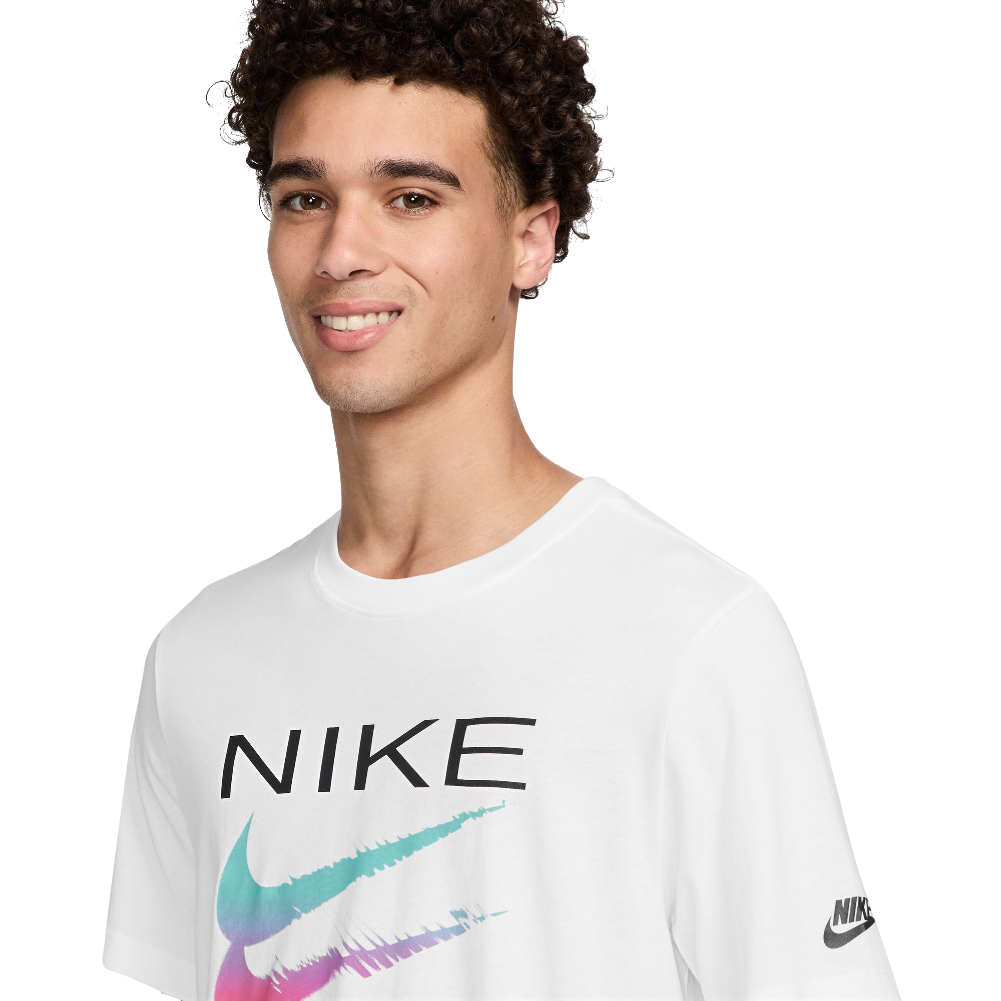 Nike Men's Sportswear Tee-White - WHITE Thumbnail View 3