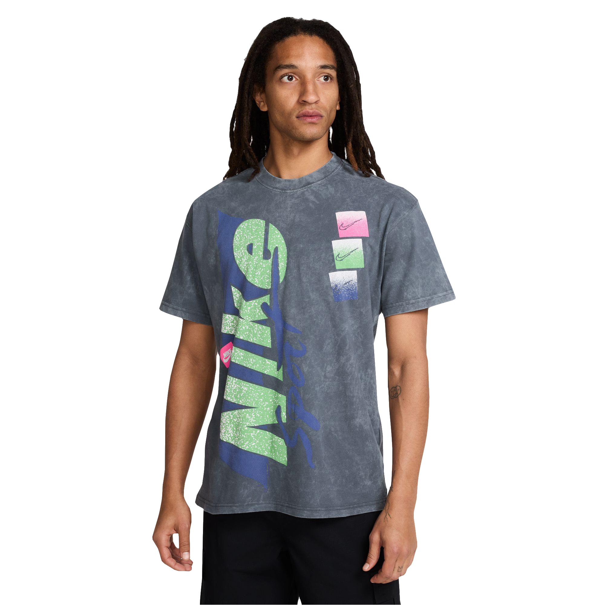 Nike Men's Sportswear M90 Vintage Tee - DK GREY Thumbnail View 1