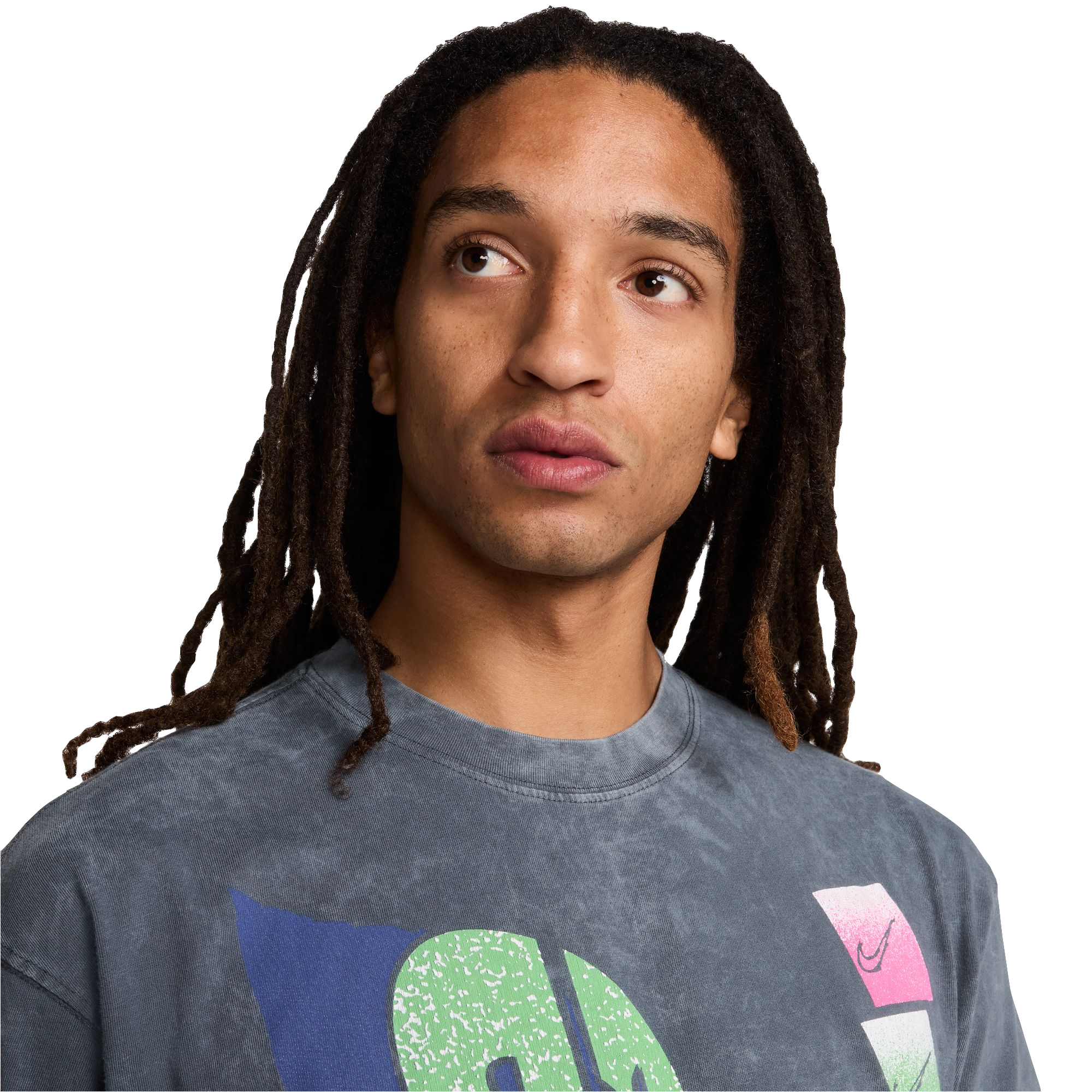 Nike Men's Sportswear M90 Vintage Tee - DK GREY Thumbnail View 3