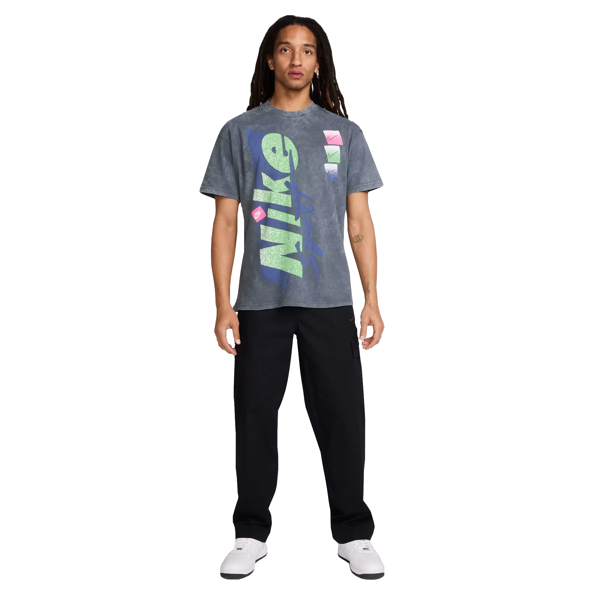 Nike Men's Sportswear M90 Vintage Tee - DK GREY