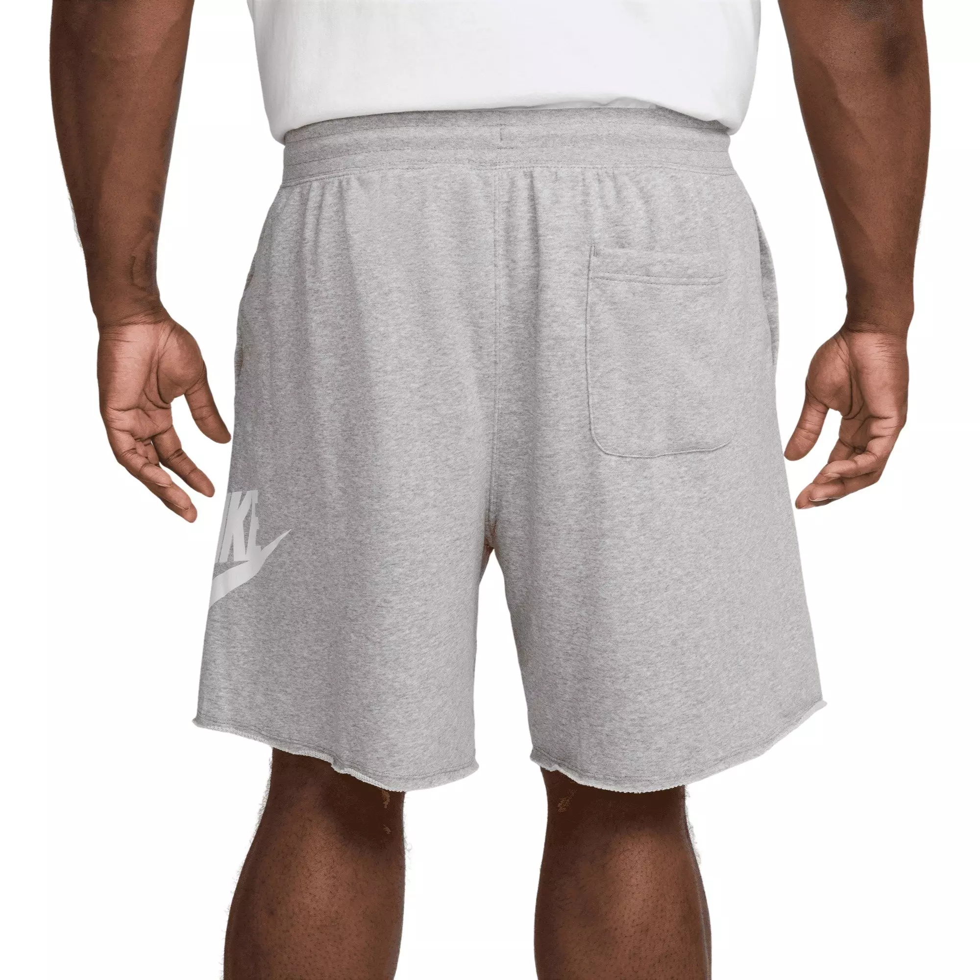 Nike Men's Club French Terry Alumni Shorts - Light Grey - LIGHT GREY