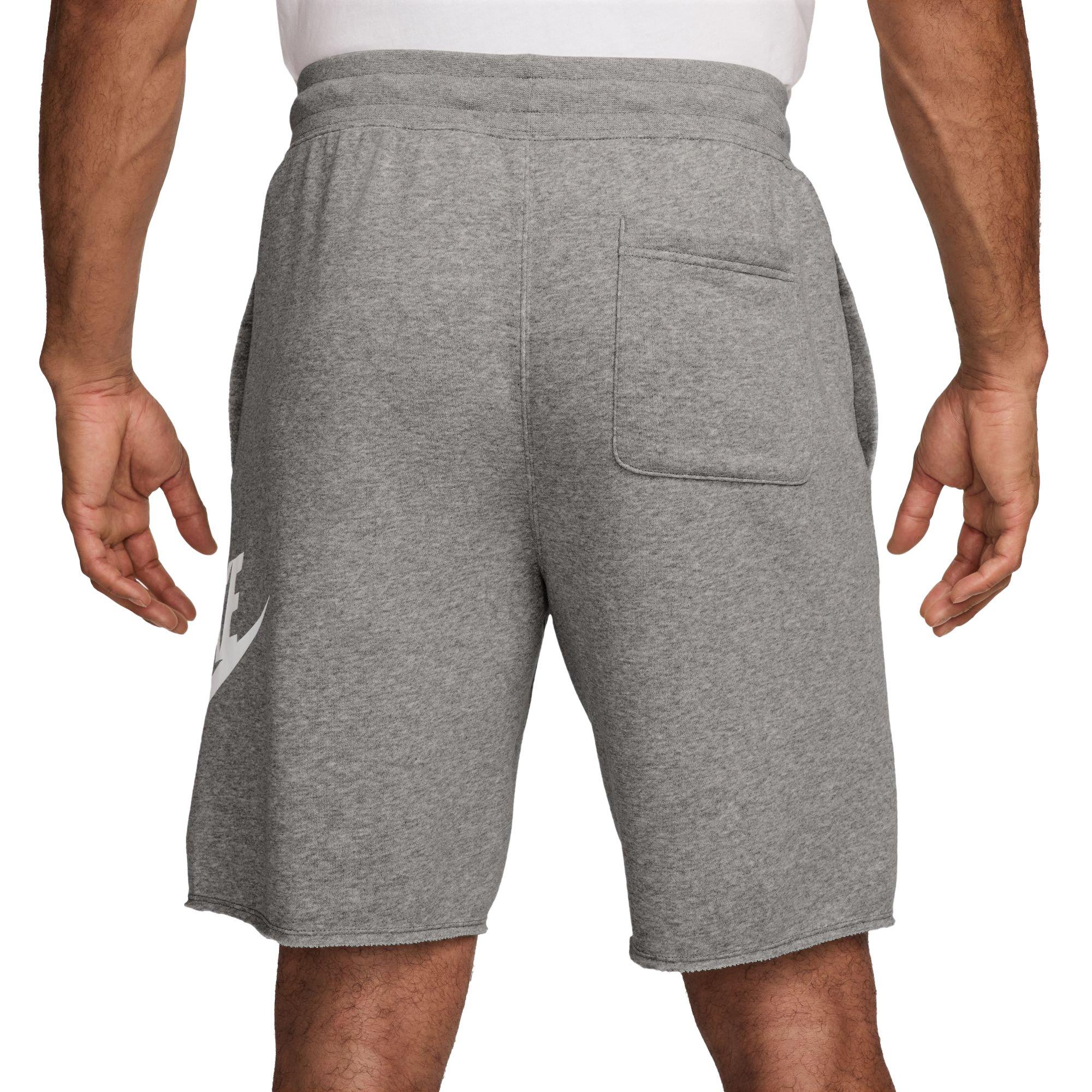 Nike Men's Club French Terry Alumni Shorts-Grey - GREY Thumbnail View 2