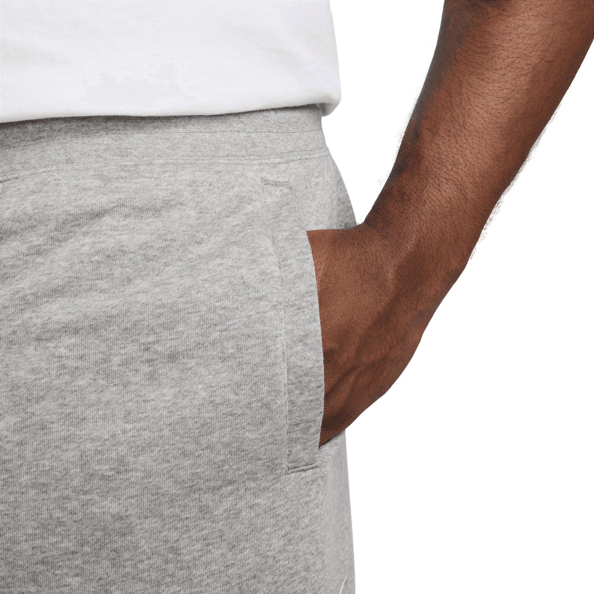 Nike Men's Club French Terry Alumni Shorts - Grey - GREY Thumbnail View 4