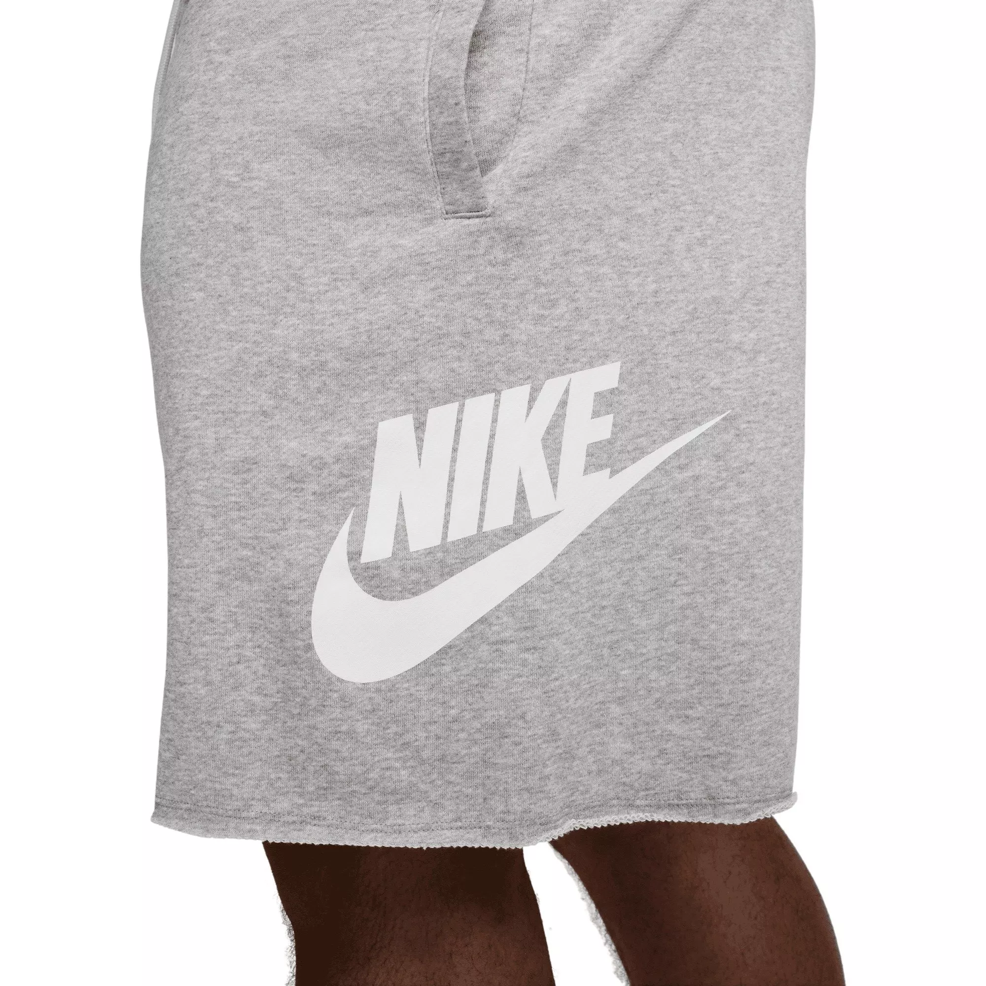Nike Men's Club French Terry Alumni Shorts - Light Grey - LIGHT GREY