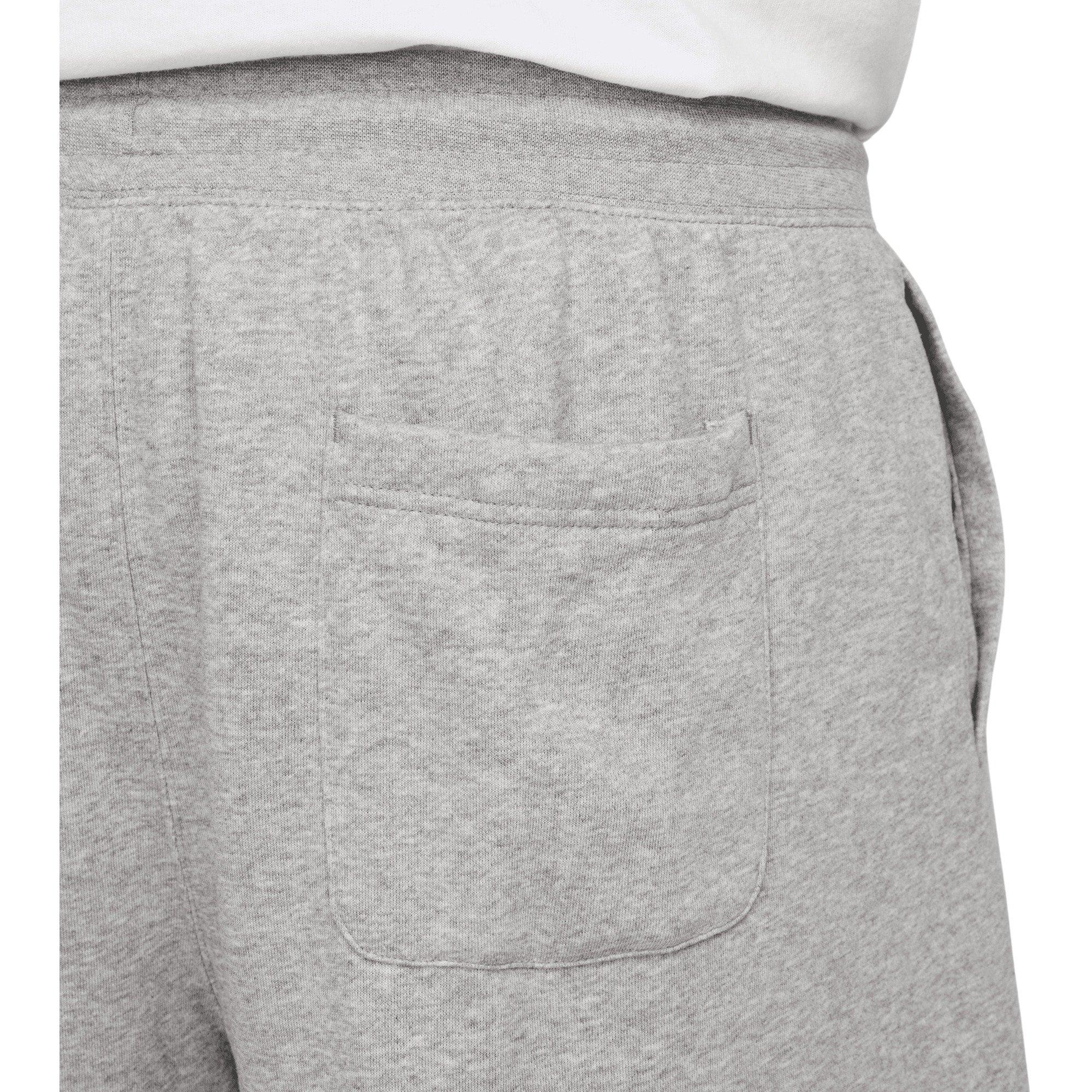 Nike Men's Club French Terry Alumni Shorts-Grey - GREY Thumbnail View 6