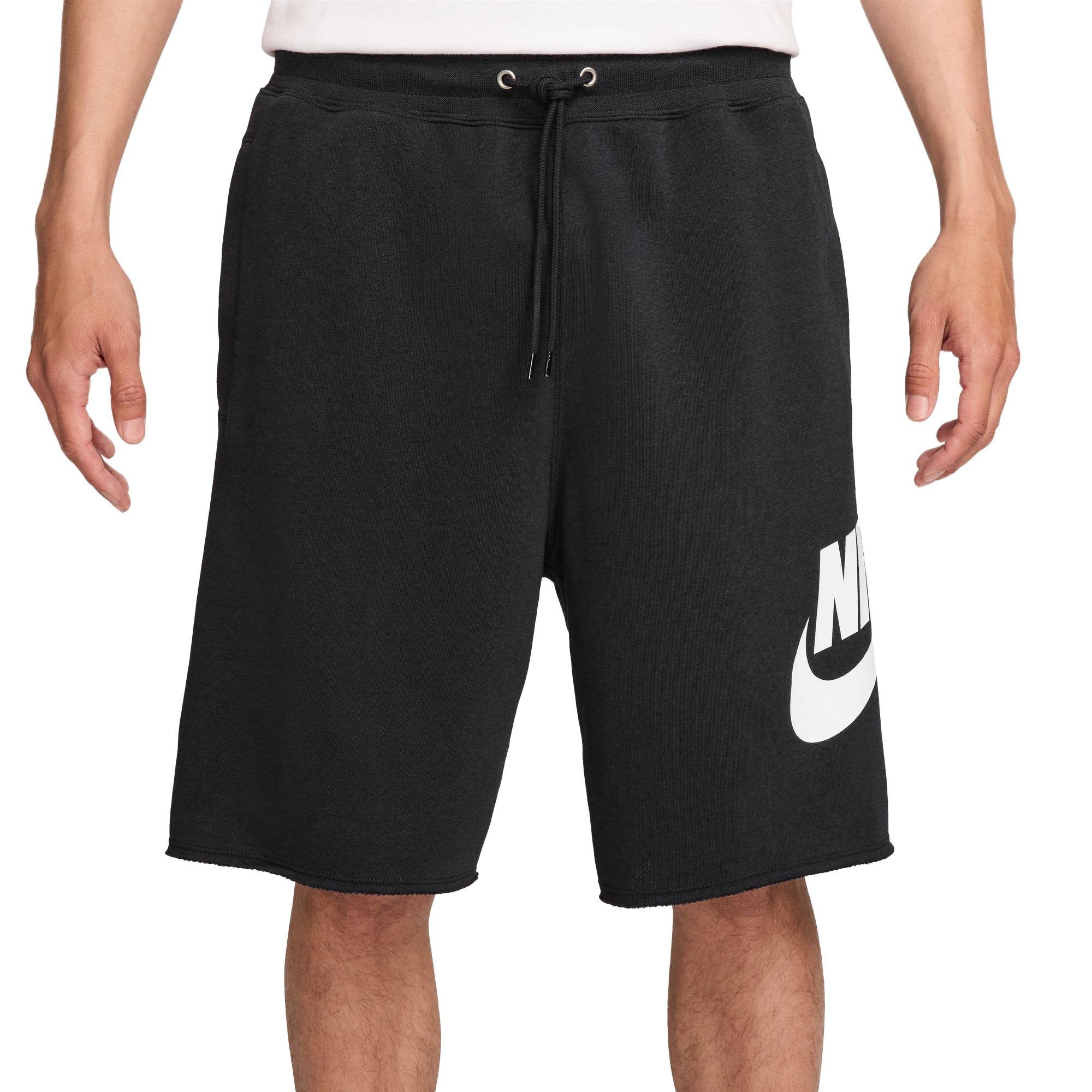 Nike Men's Club French Terry Alumni Shorts - Black - BLACK Thumbnail View 1