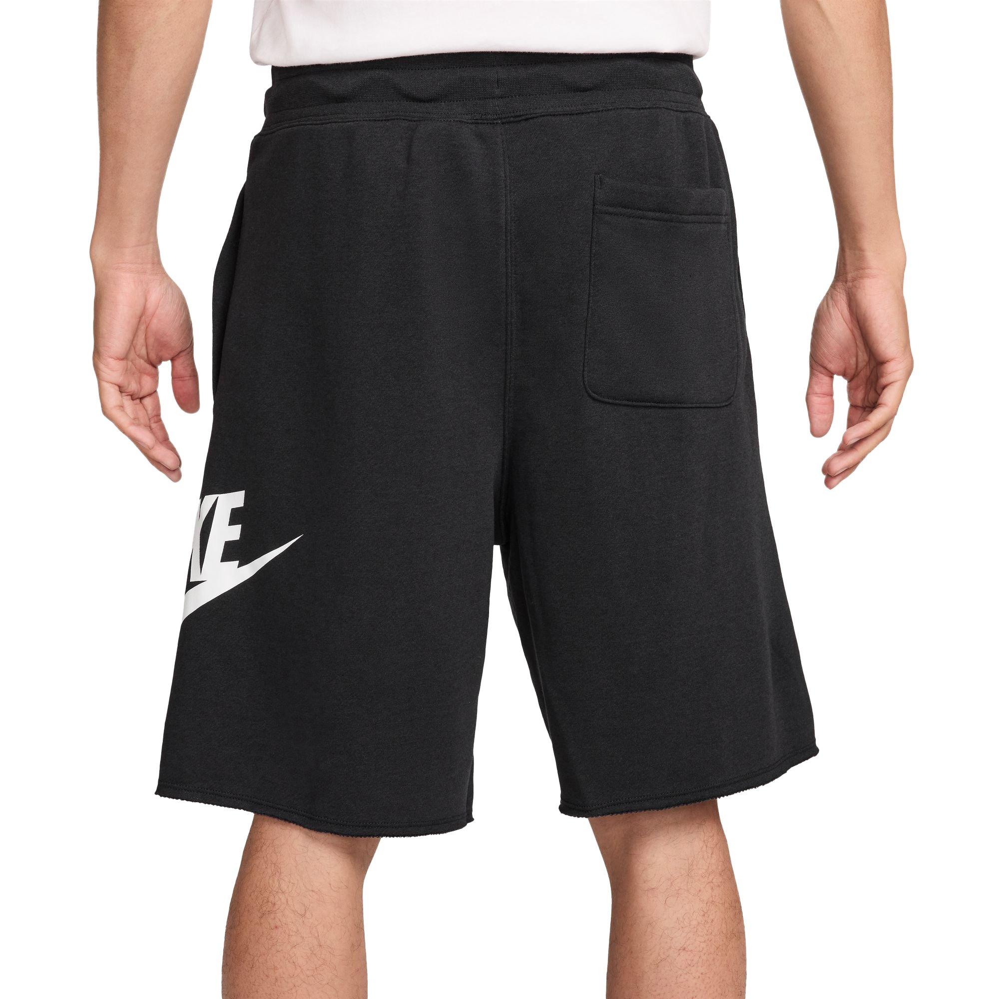Nike Men's Club French Terry Alumni Shorts-Black - BLACK Thumbnail View 2
