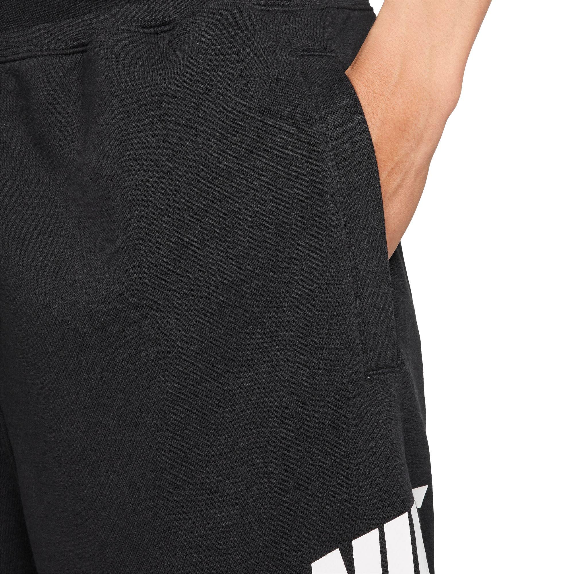 Nike Men's Club French Terry Alumni Shorts - Black - BLACK Thumbnail View 4