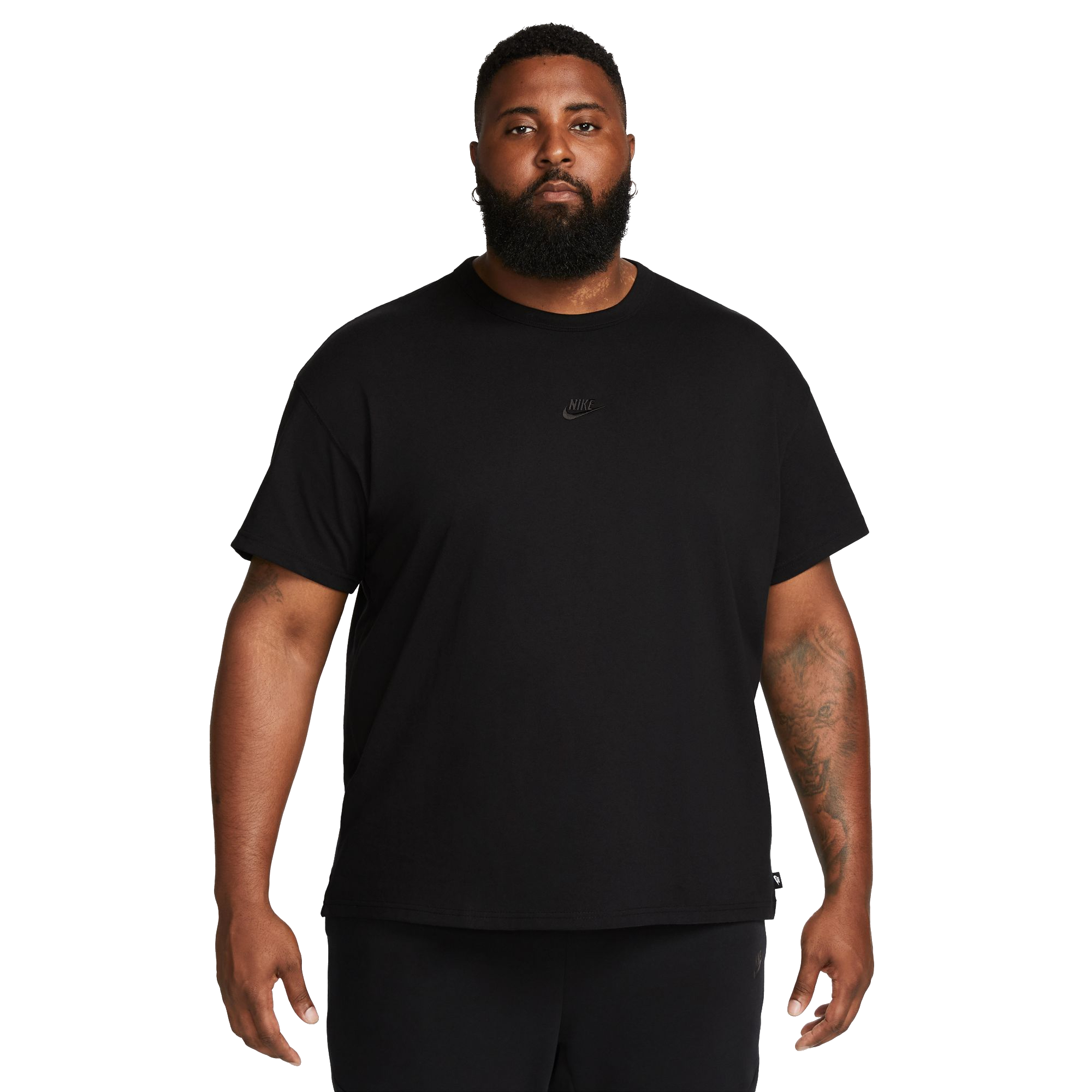 Nike Men's Sportswear Premium Essentials Tee-Black - BLACK Thumbnail View 1