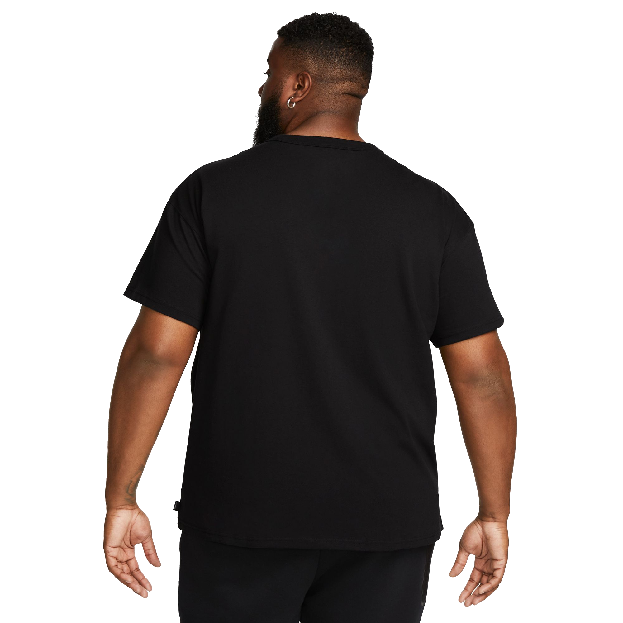 Nike Men's Sportswear Premium Essentials Tee-Black - BLACK Thumbnail View 2