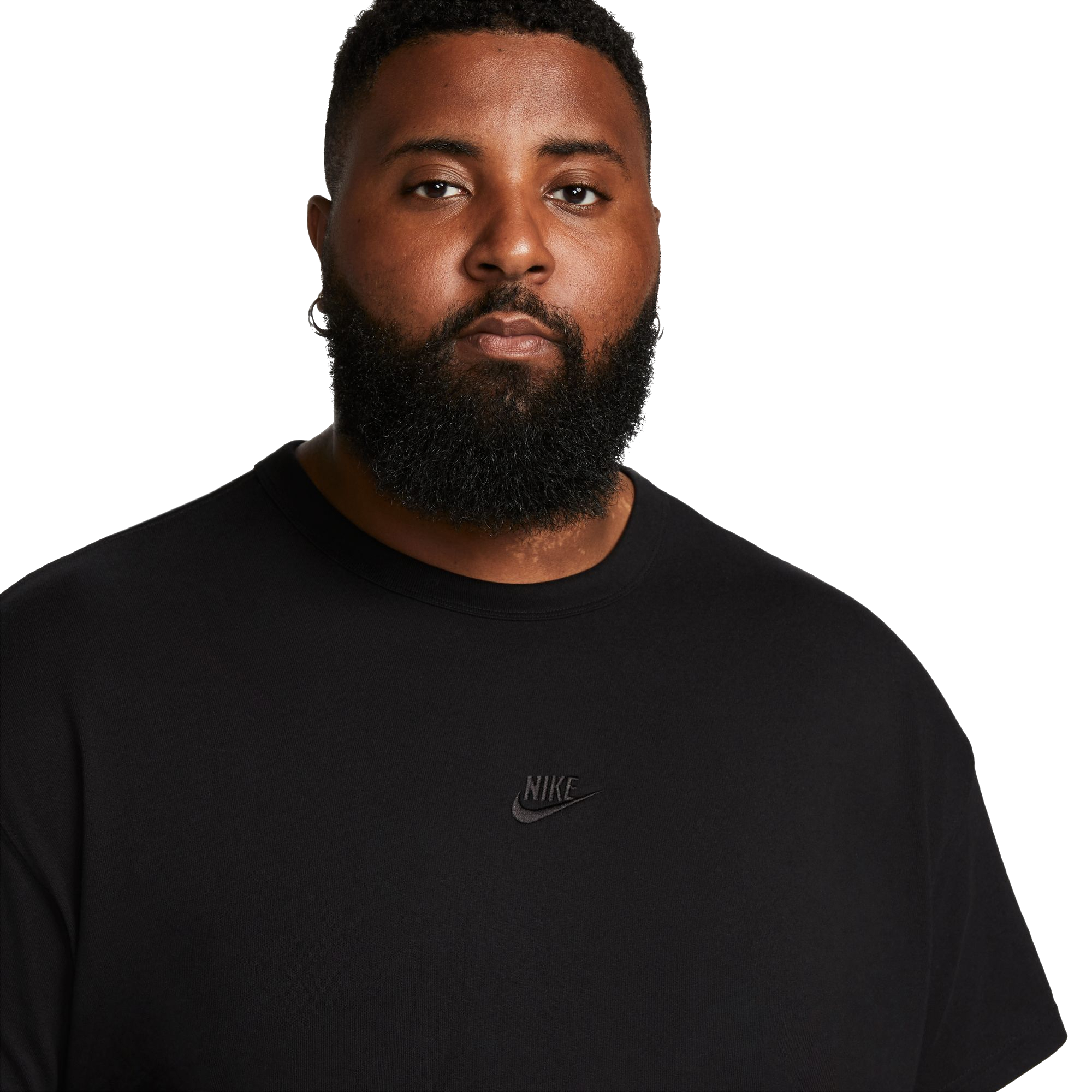 Nike Men's Sportswear Premium Essentials Tee-Black - BLACK Thumbnail View 3