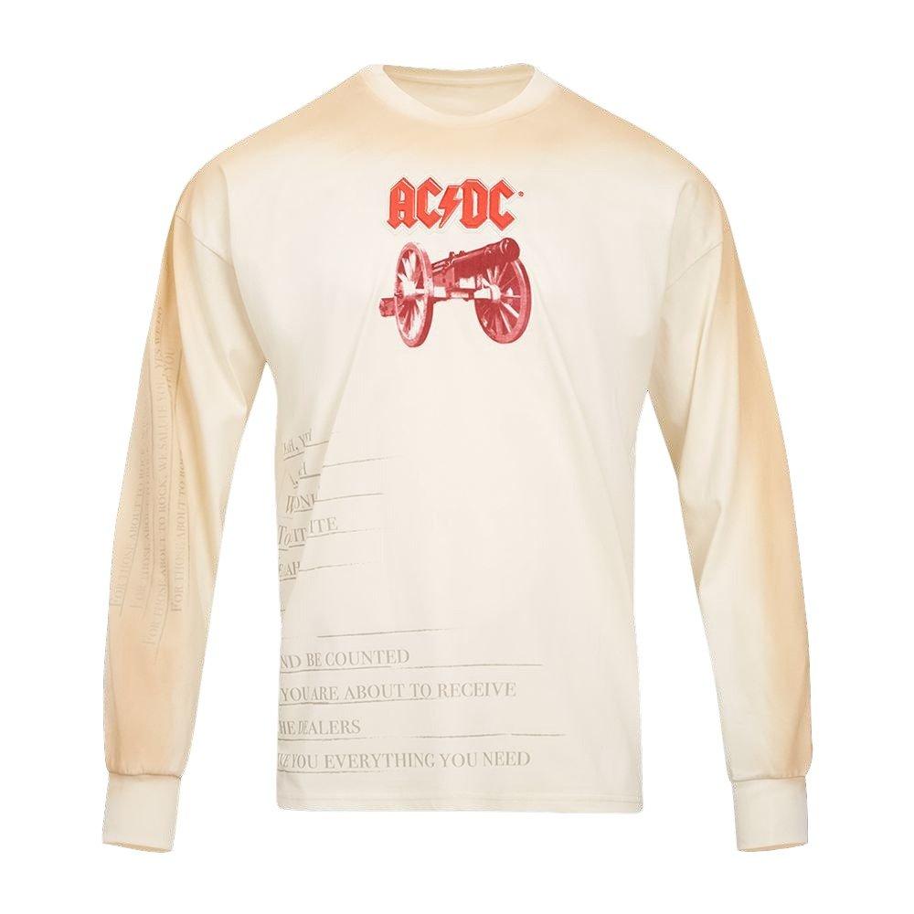 Freeze Max Men's ACDC About To Rock Long Sleeve Tee - CREAM Thumbnail View 1