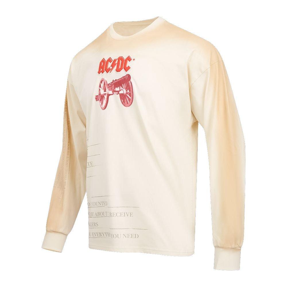 Freeze Max Men's ACDC About To Rock Long Sleeve Tee - CREAM Thumbnail View 3