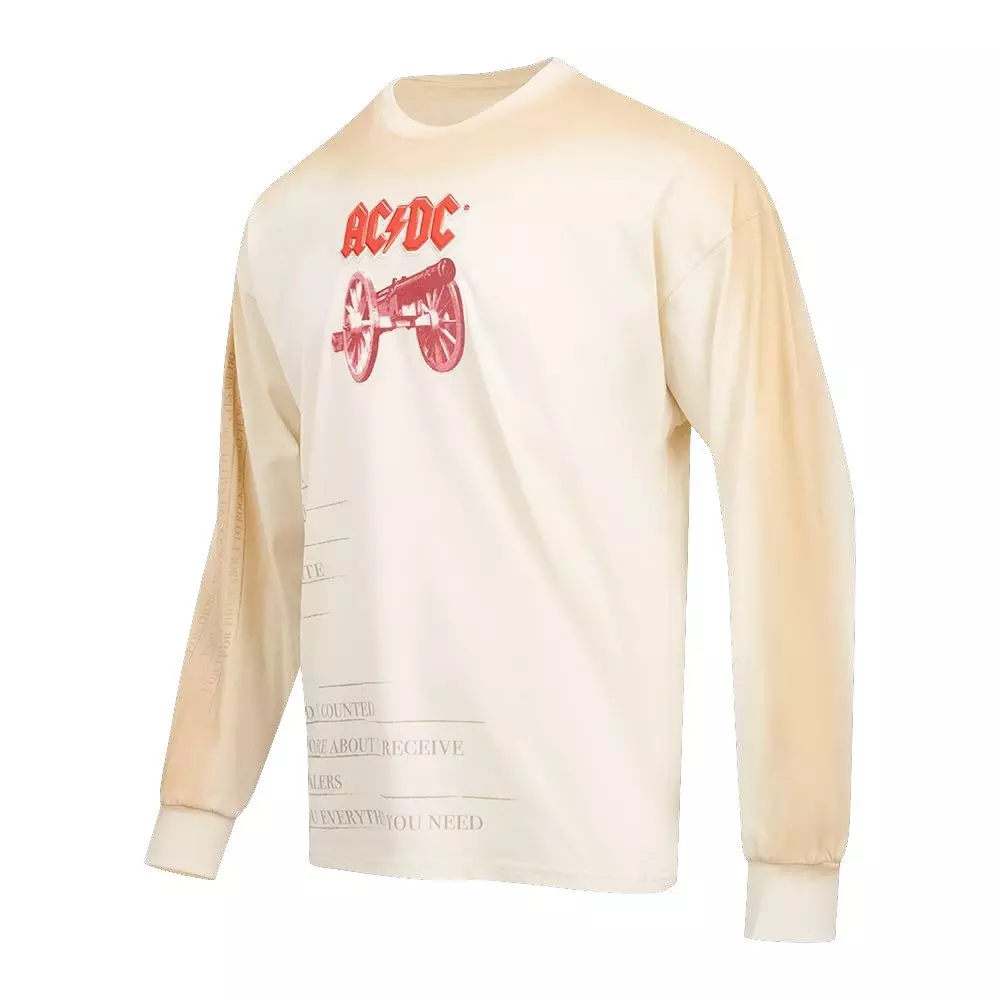 Freeze Max Men's ACDC About To Rock Long Sleeve Tee - CREAM