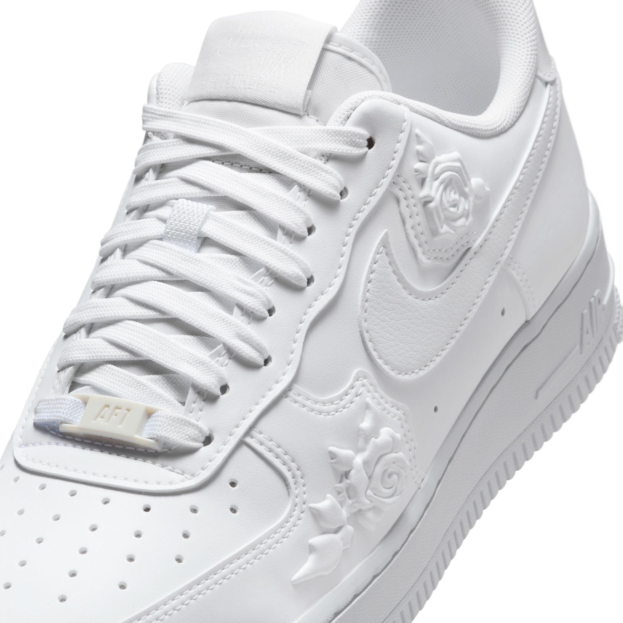 Nike Air Force 1 '07 "White Roses" Women's Shoe - WHITE Thumbnail View 4