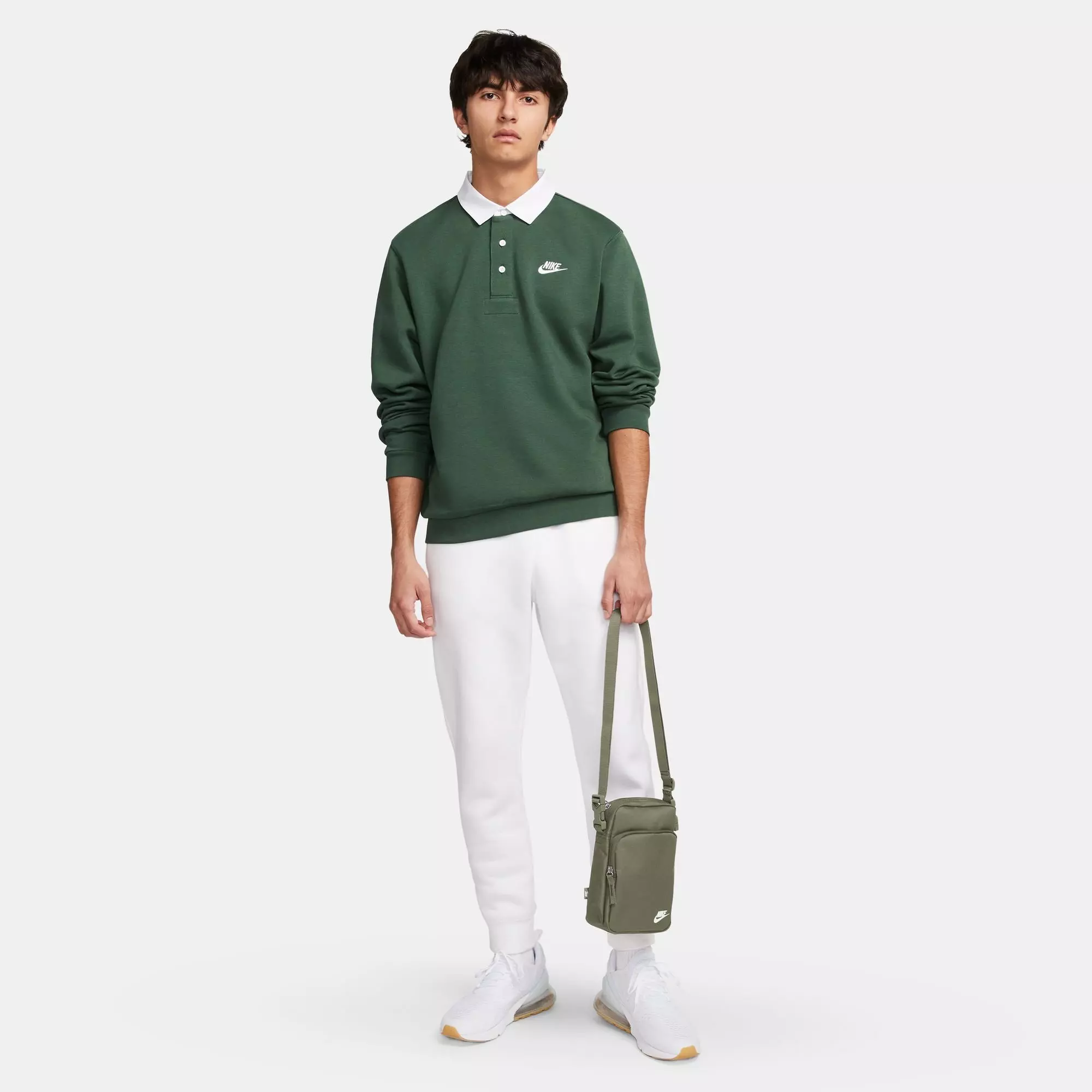 Nike Heritage Crossbody Bag - OLIVE