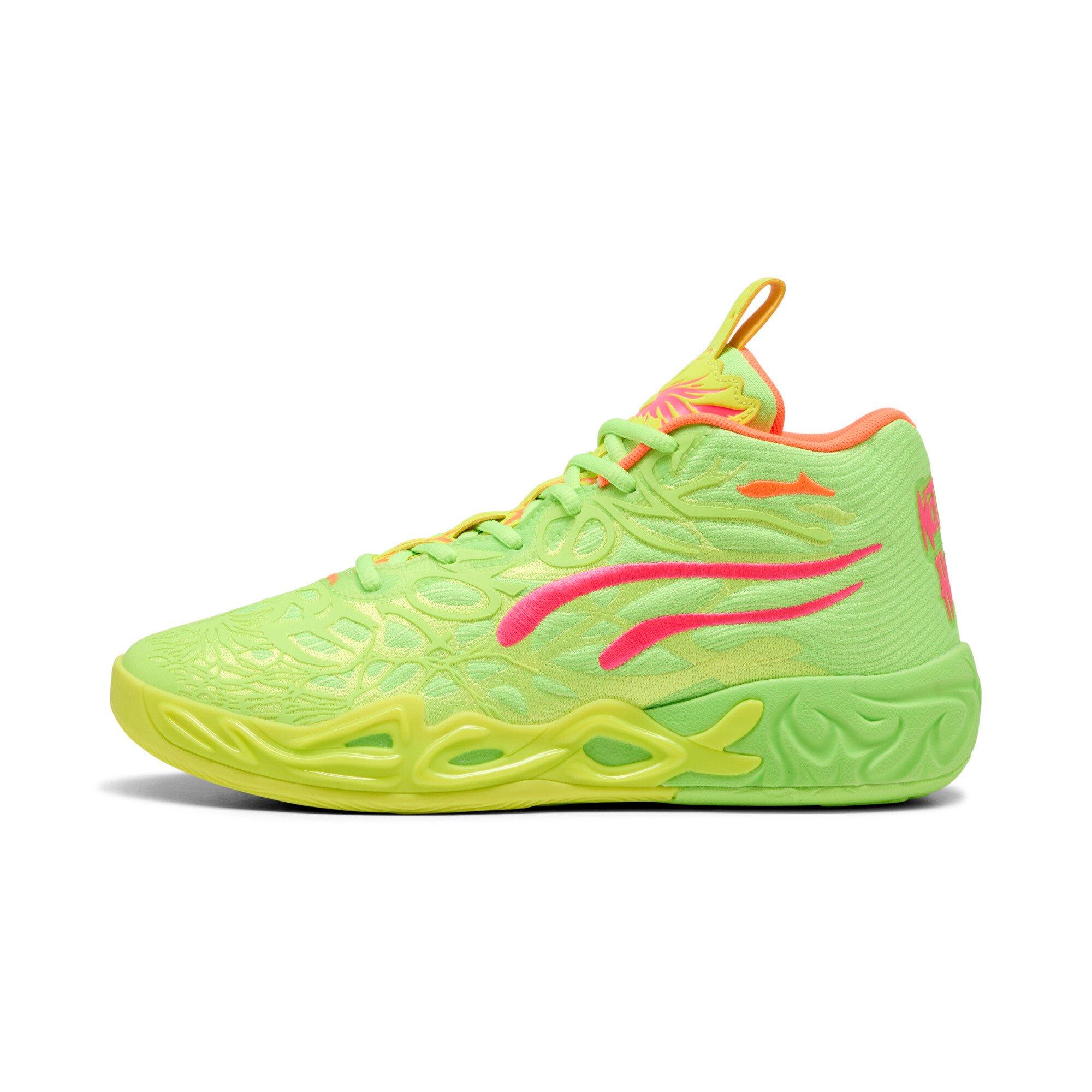 PUMA x Lamelo Ball MB.04 "Gem" Men's Basketball Shoe - GREEN/PINK Thumbnail View 4