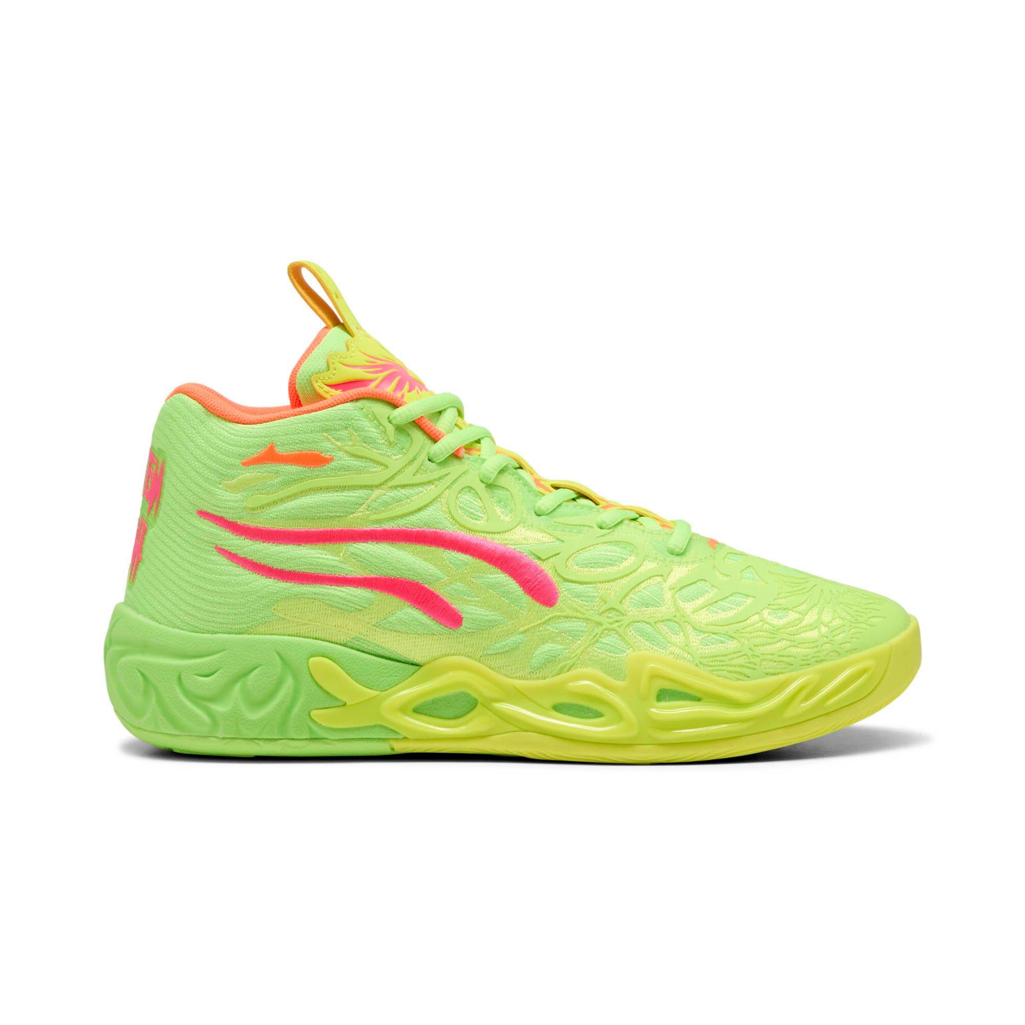 PUMA x Lamelo Ball MB.04 "Gem" Men's Basketball Shoe - GREEN/PINK Thumbnail View 1